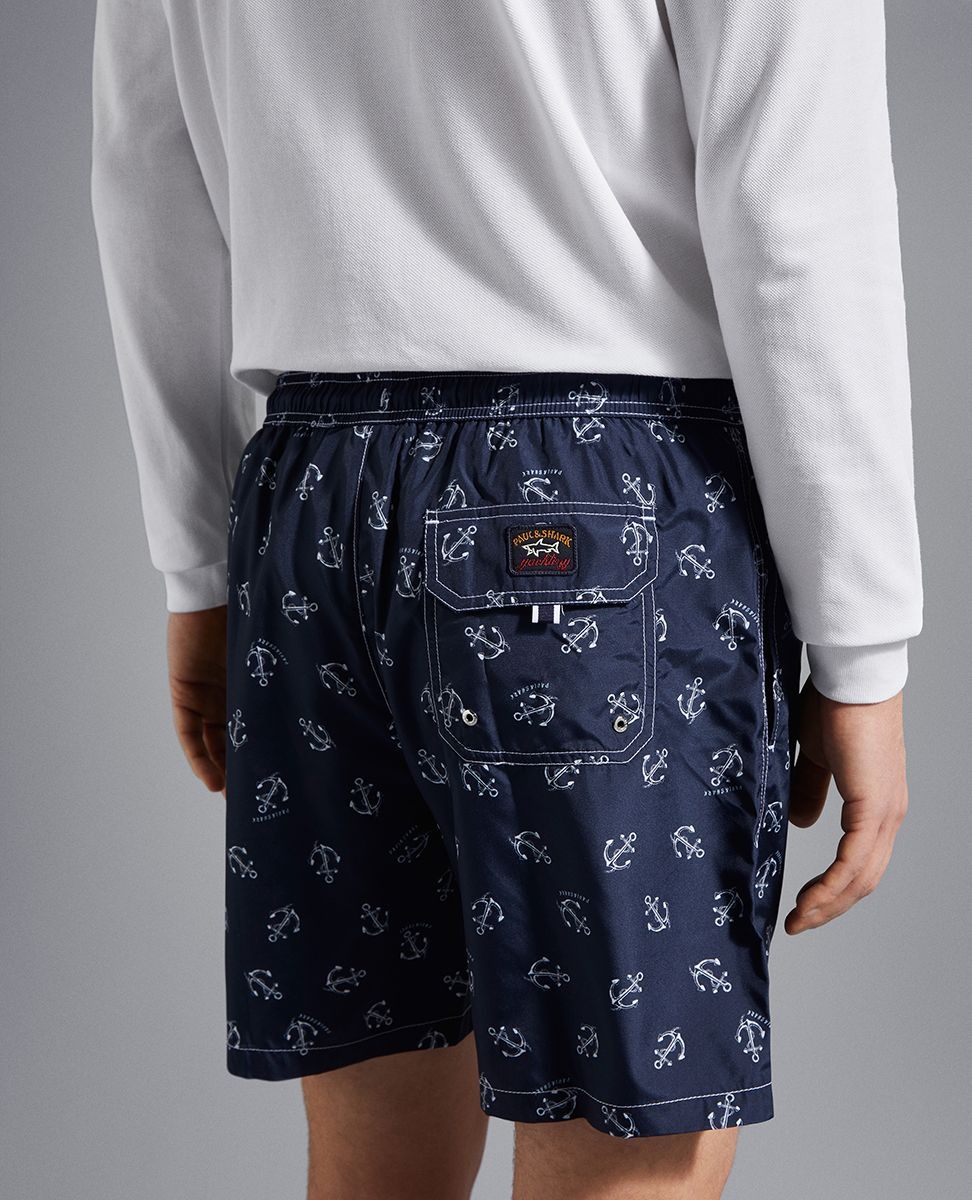 Swim shorts with anchor print - 5
