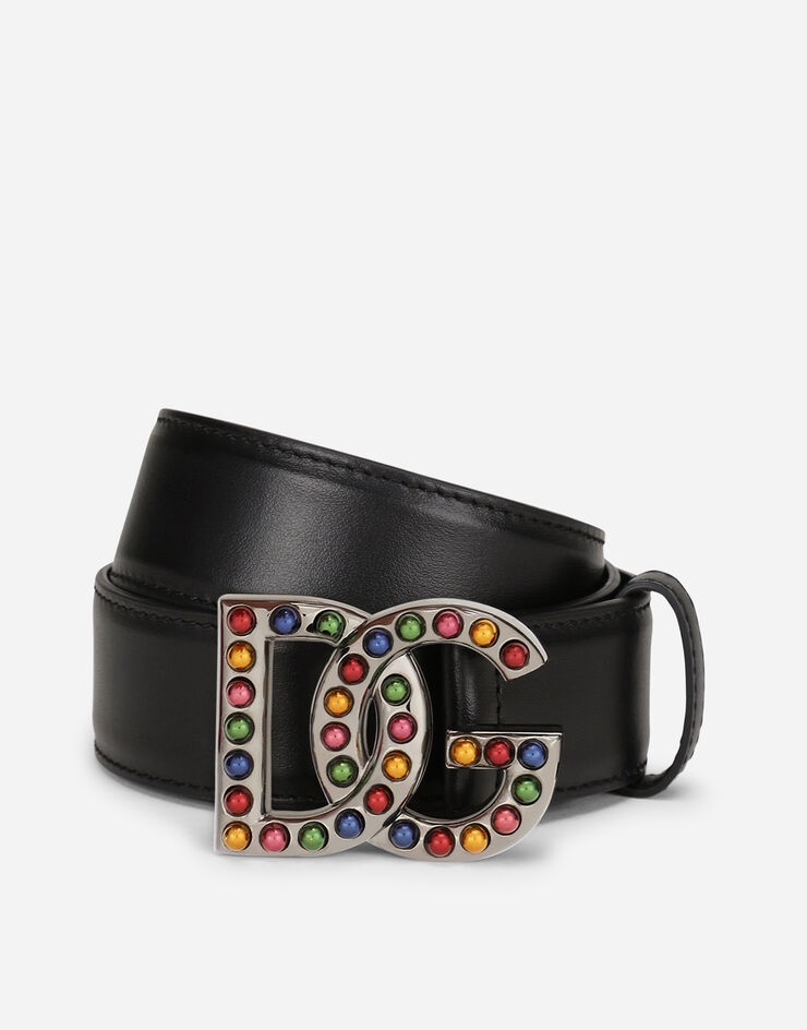 Belt with bejeweled buckle - 1