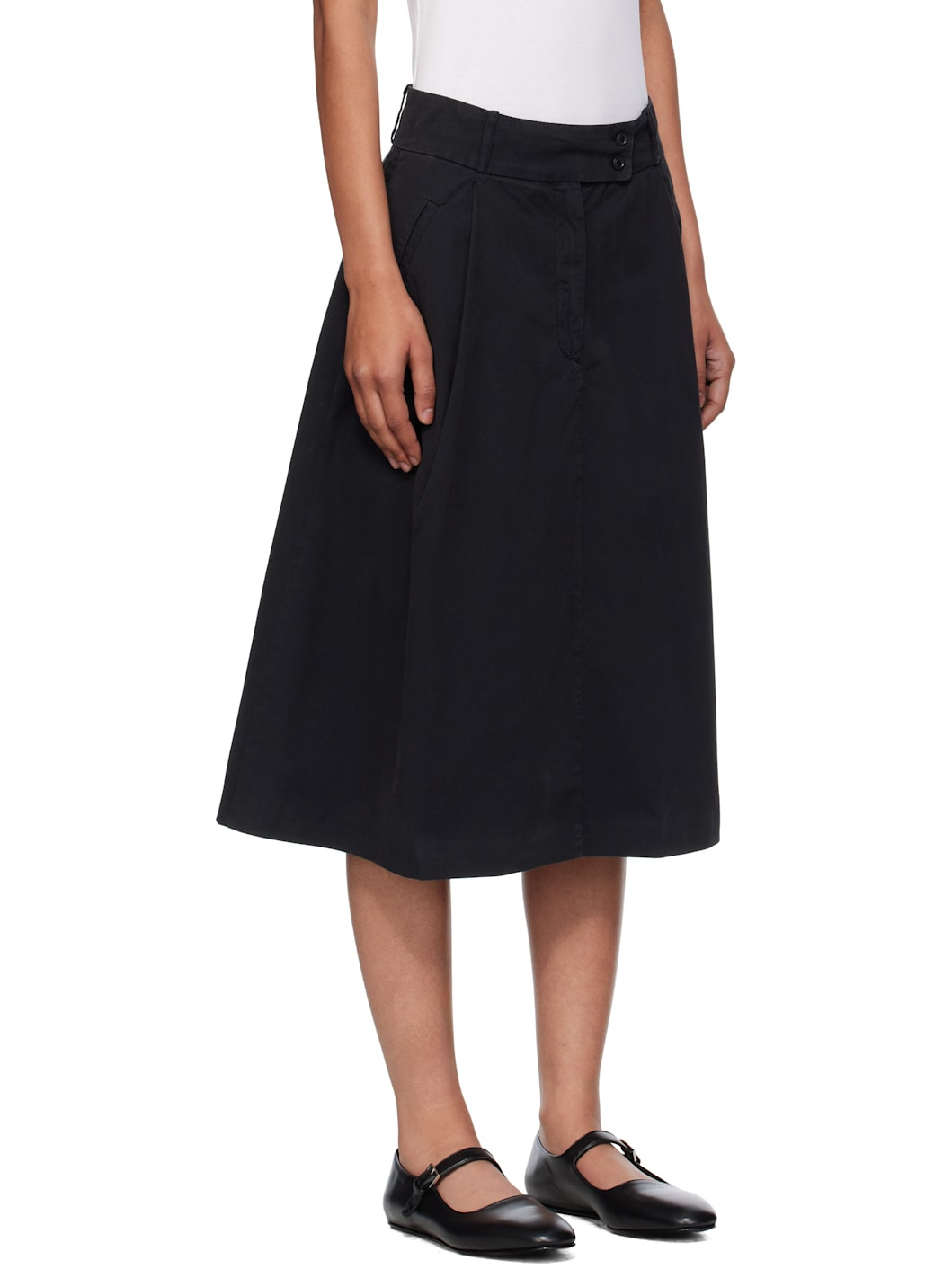 Black Deborah Midi Skirt - 2