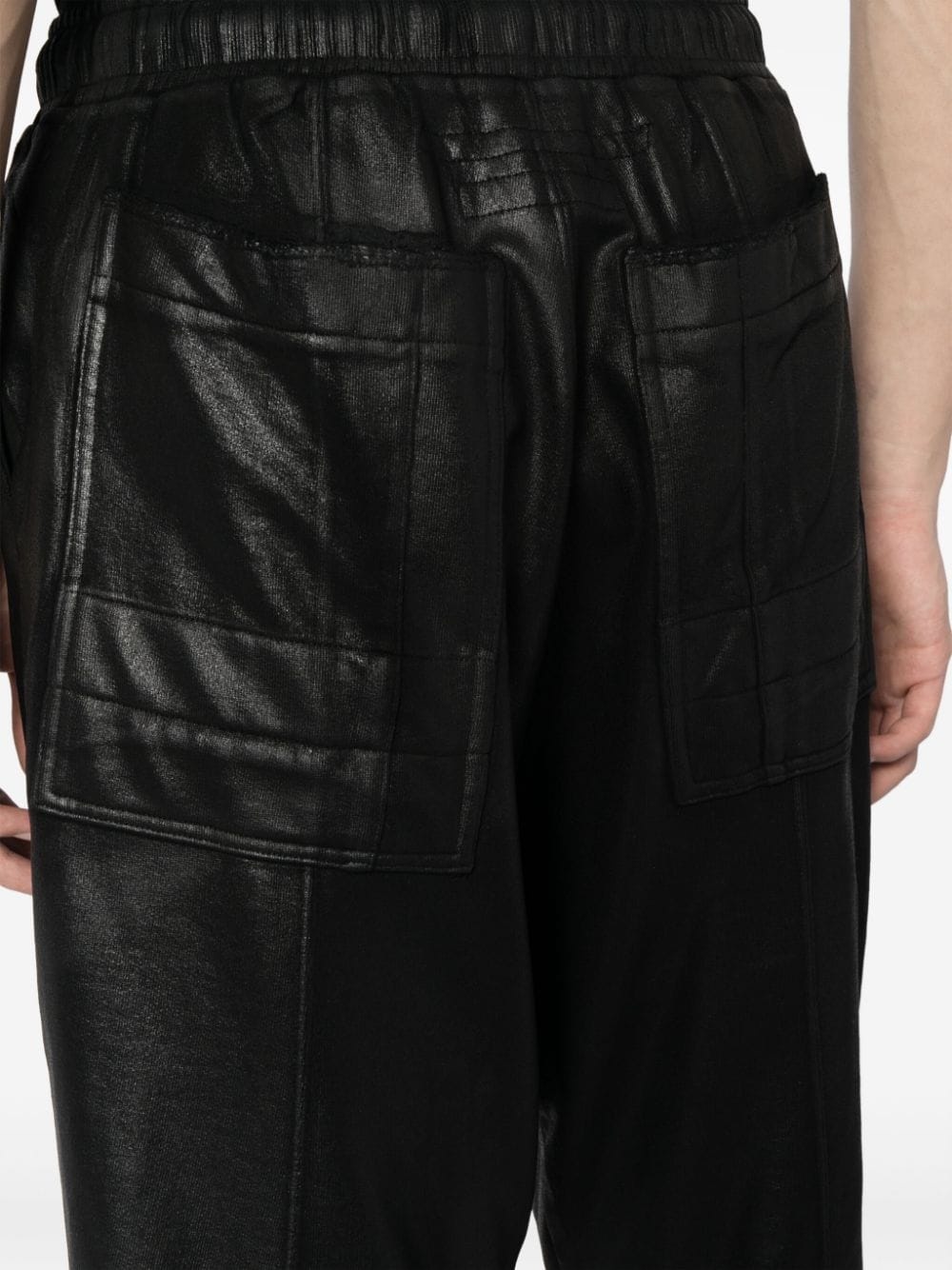 bonded-seam drawstring drop-crotch shorts - 5