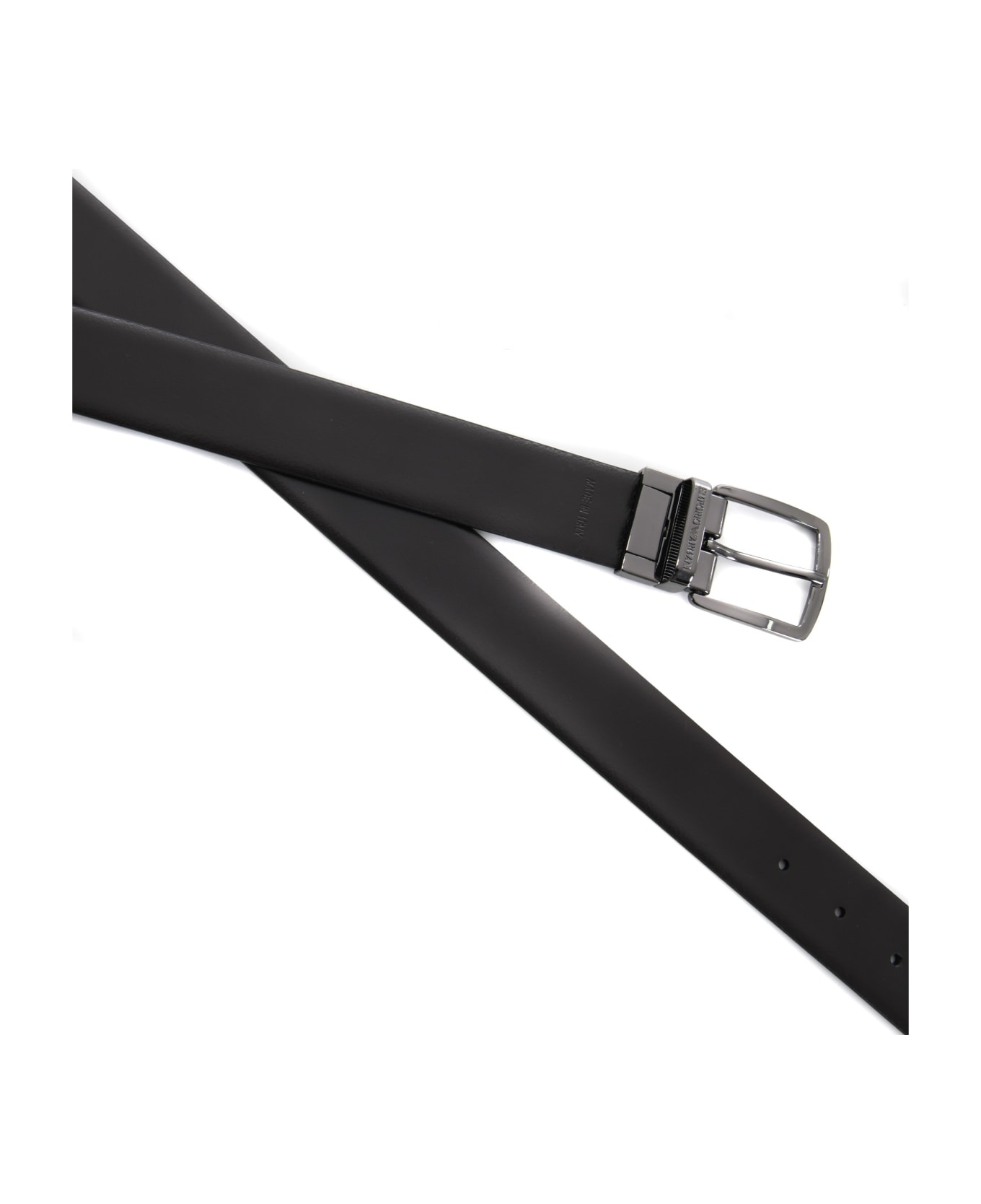 Emporio Armani Reversible Belt In Leather - 4