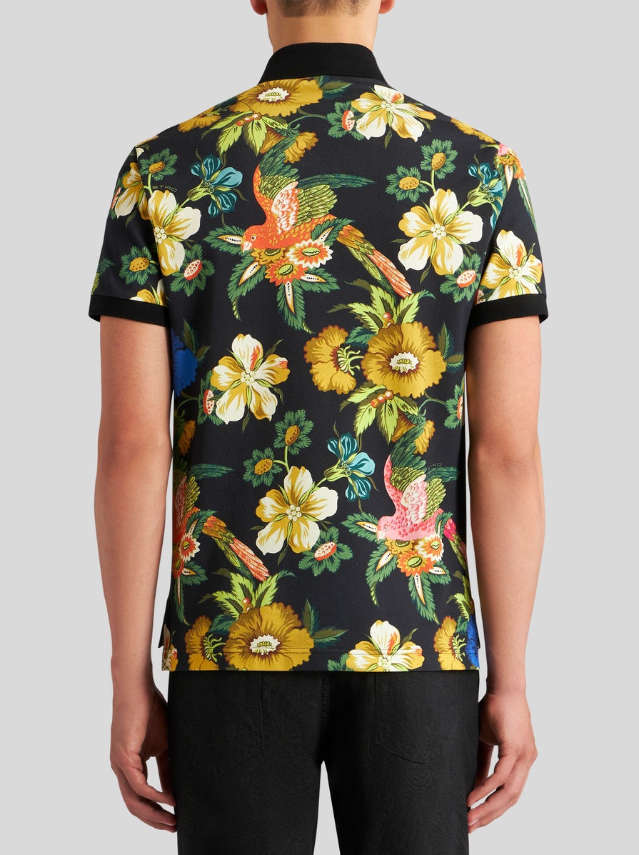 POLO SHIRT WITH FLORAL PRINT - 4