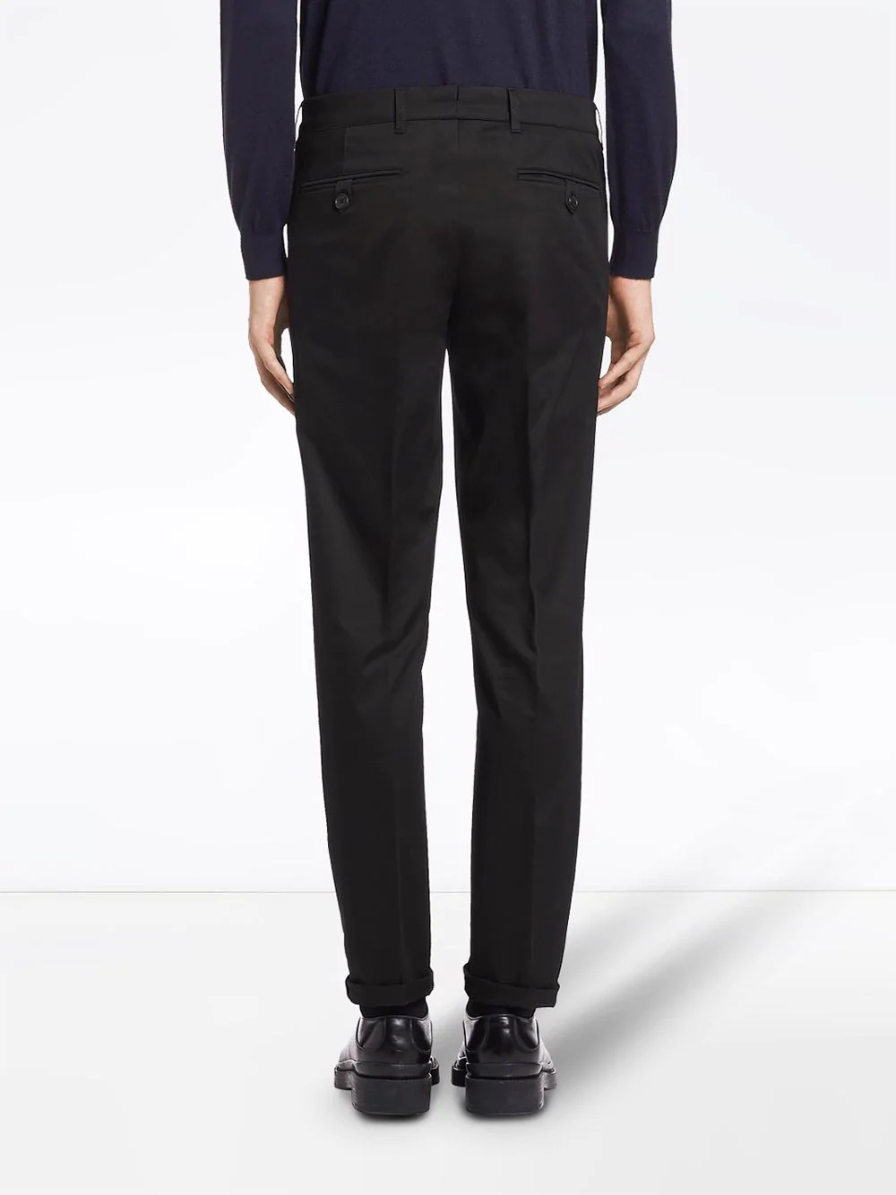 tailored gabardine trousers - 4