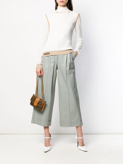 FENDI cropped panelled trousers outlook