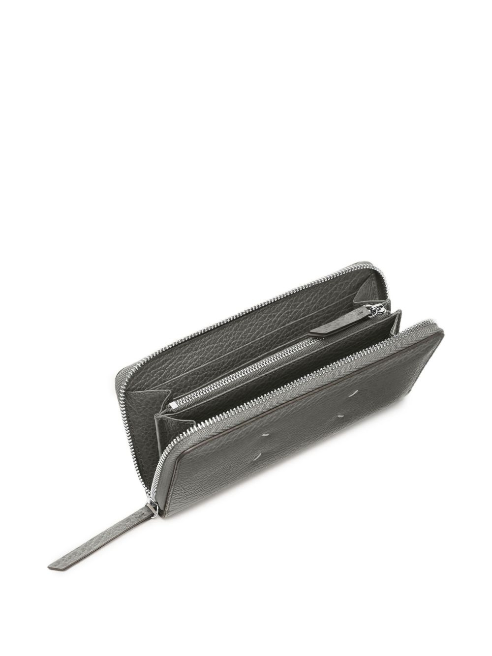 stitched-leather zip-around wallet - 5