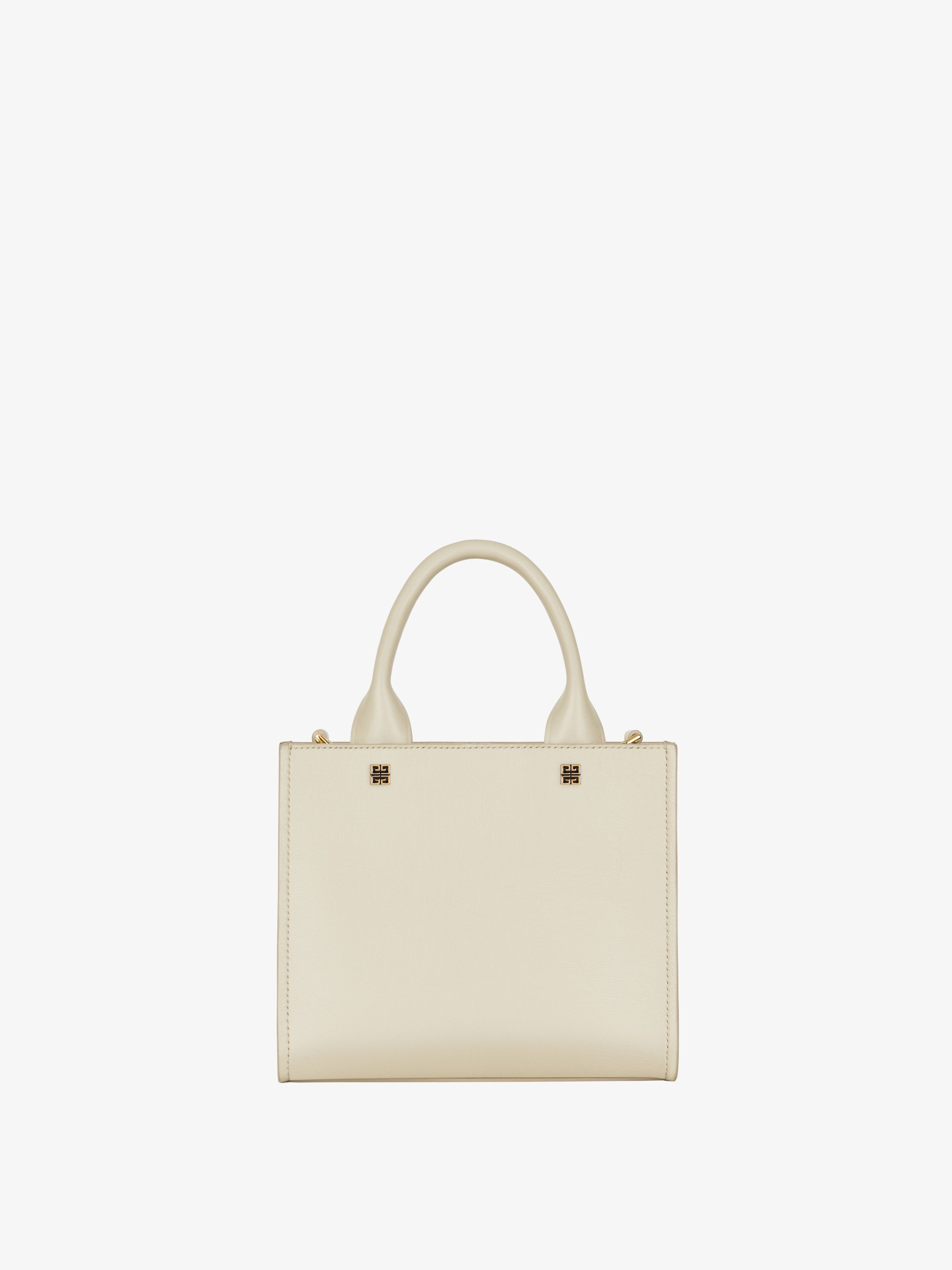 MINI G-TOTE SHOPPING BAG IN LEATHER - 4