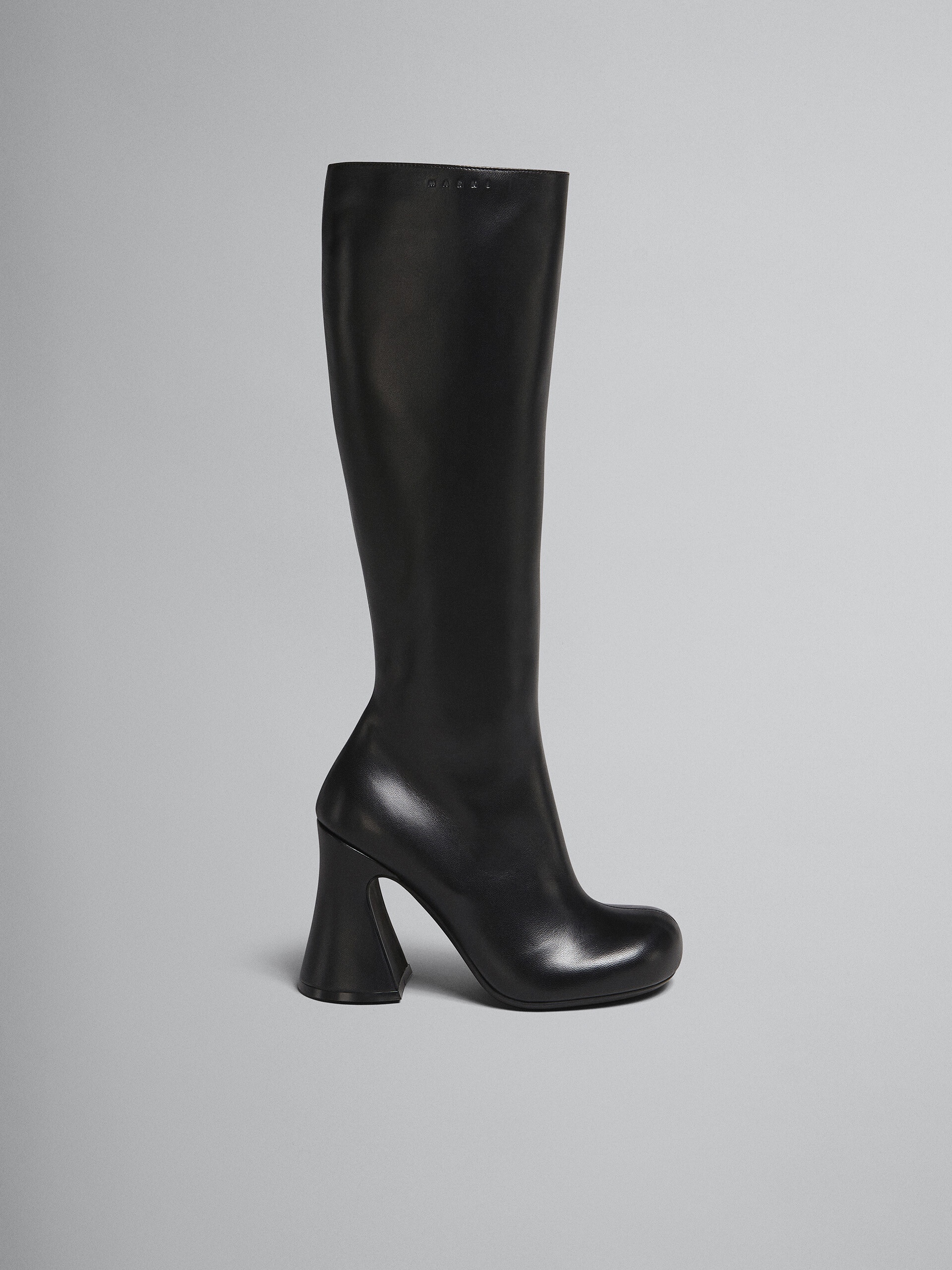 BLACK LEATHER BOOT - 1