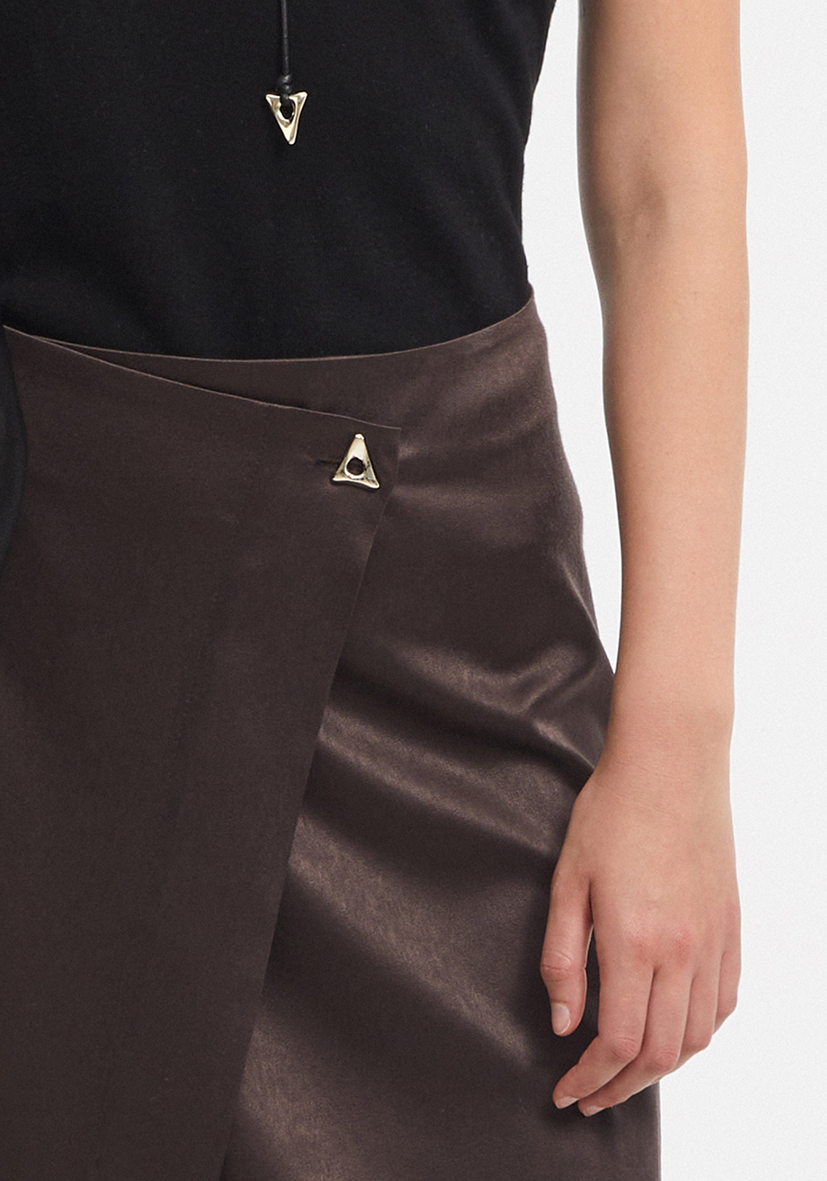 ROYAL
Satin wrap maxi skirt - 3