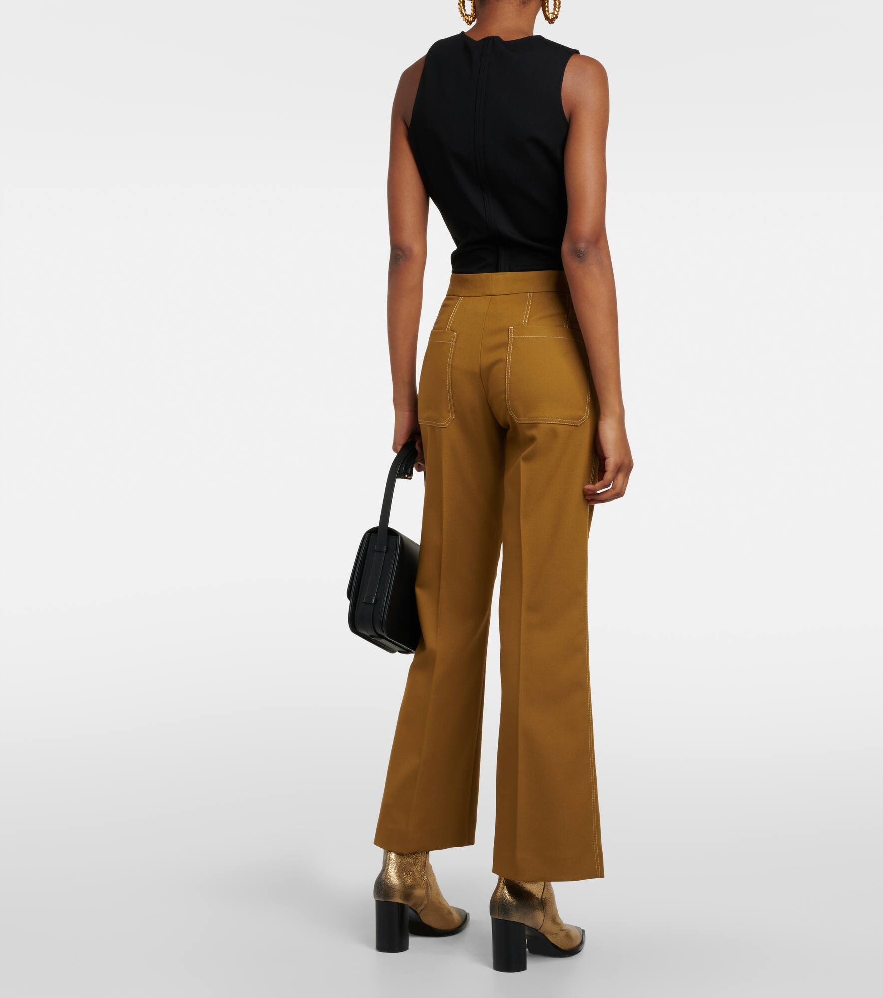 High-rise wide-leg pants - 3