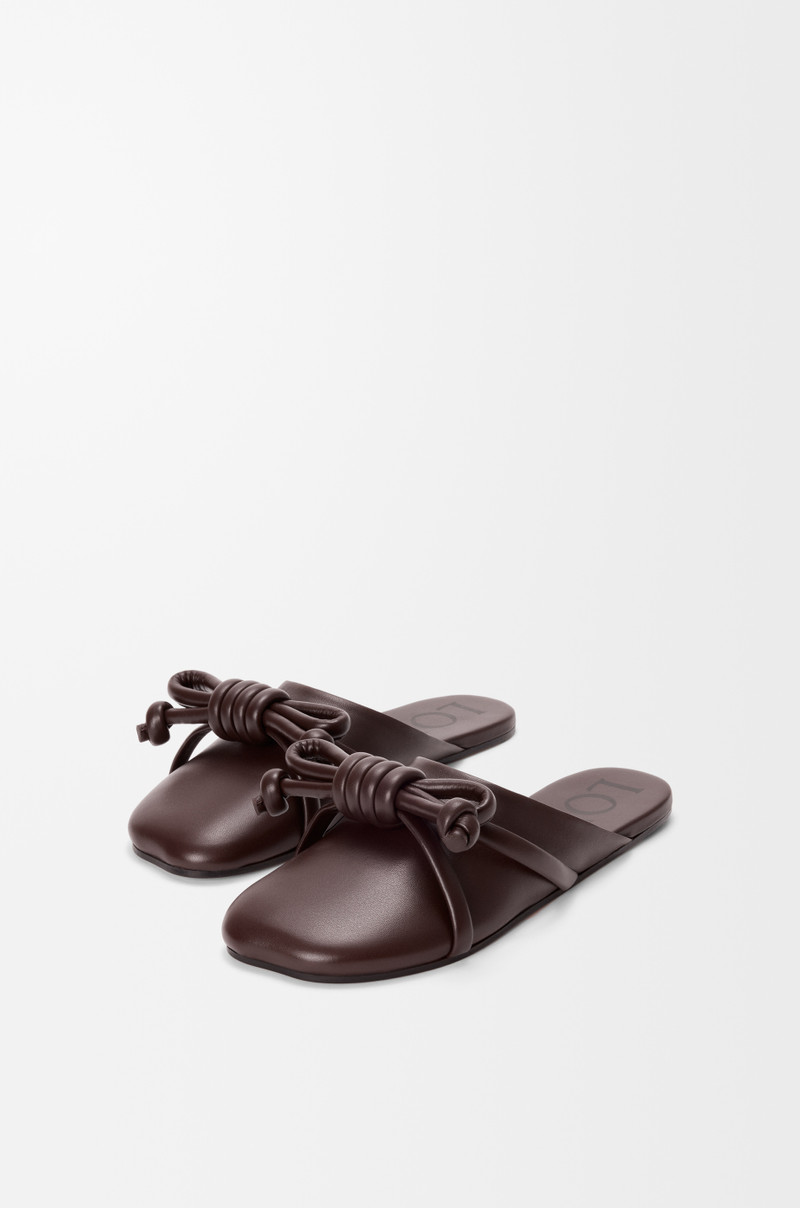 Loewe Flamenco Knot mule in lambskin outlook