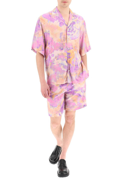 MSGM TIE-DYE SHIRT WITH SHELLS CAMO MOTIF outlook