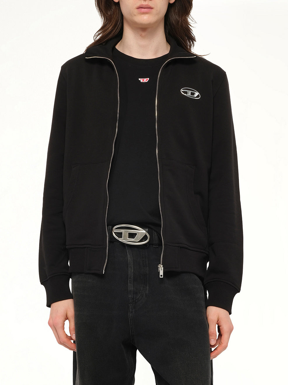 S-GINNI-ZIP-OD Track Jacket in Black - 6