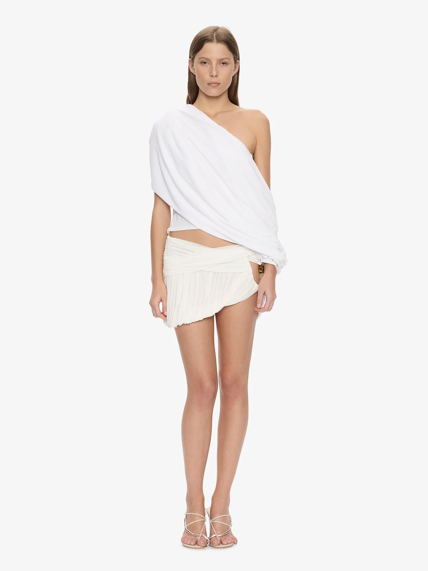 Beach Glass Bubble Mini Skirt - 1