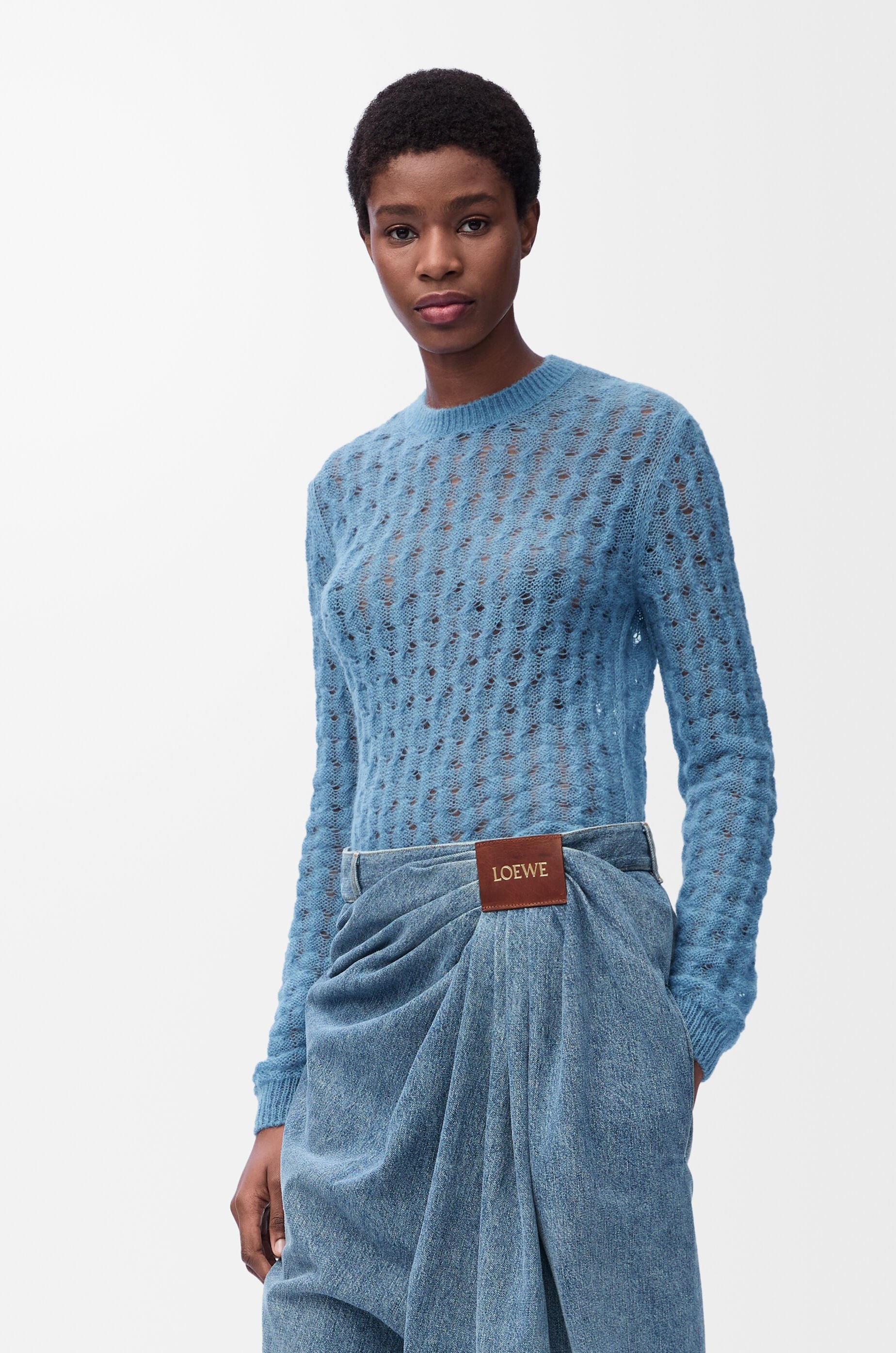 Sweater in mohair and wool blend - 3