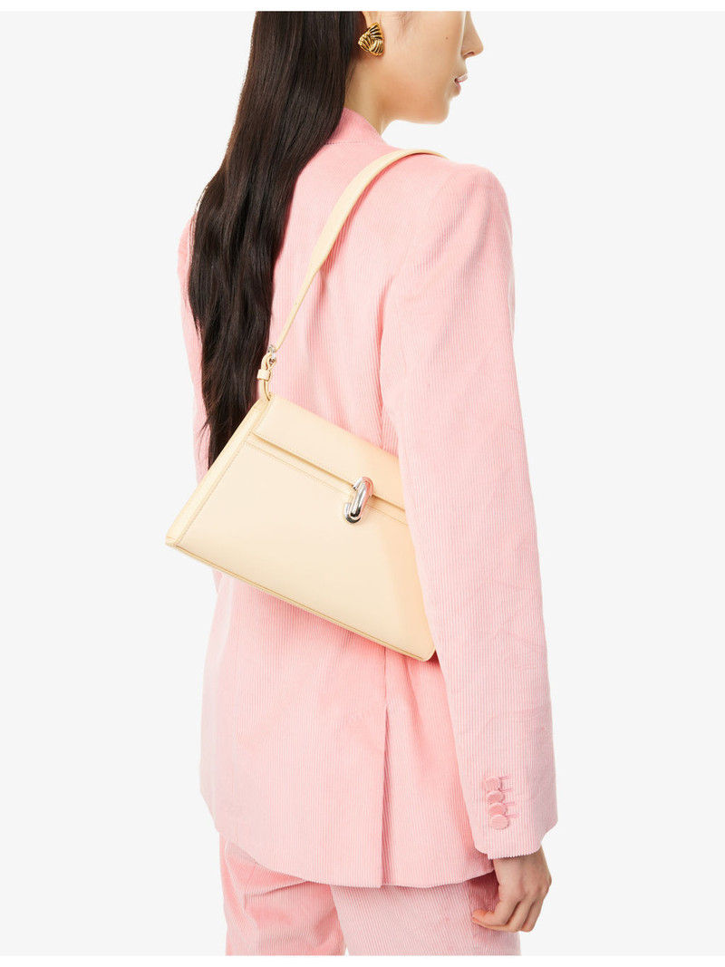 SAVETTE Symmetry Leather Shoulder Bag outlook