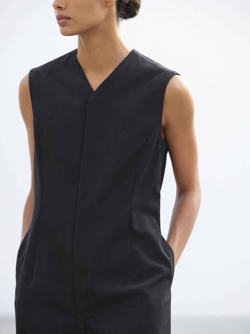 LIGHT WOOL MAX GABARDINE JUMPSUIT 4