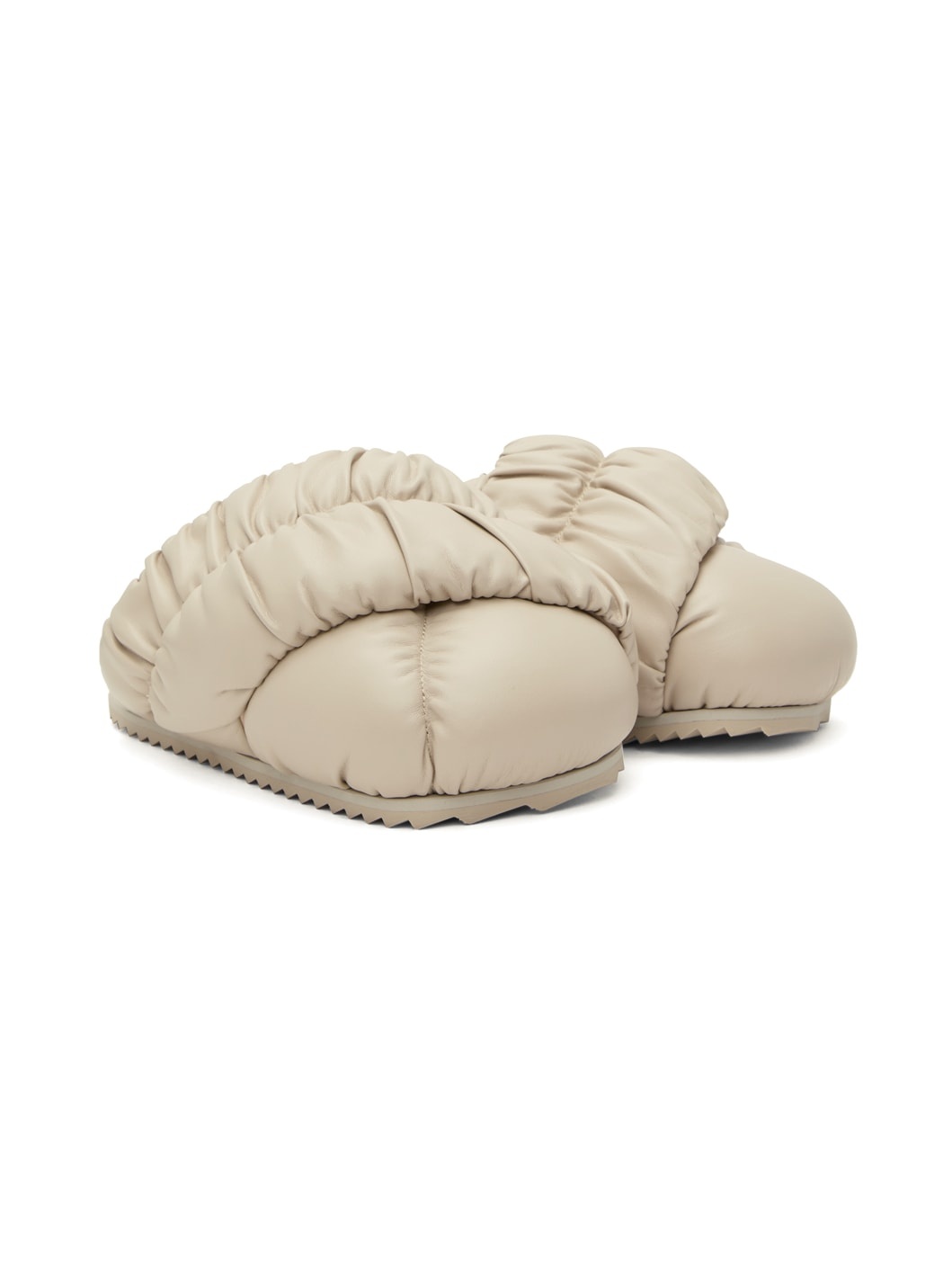 Beige Tent Mules - 4