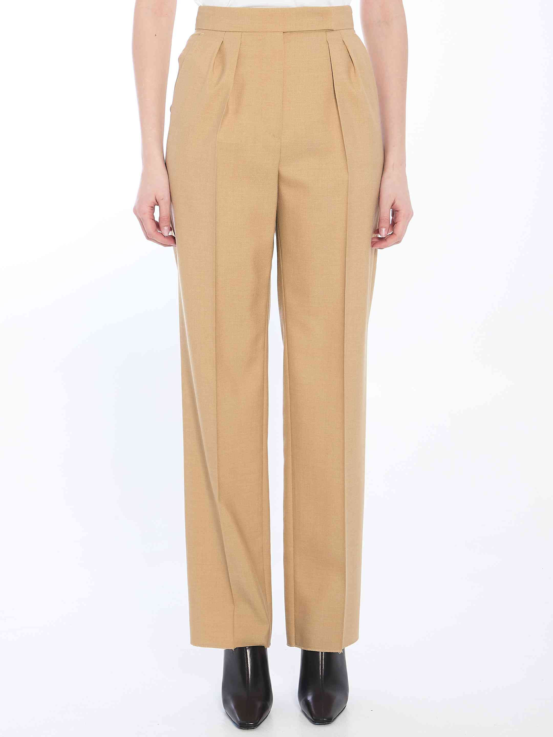 Max Mara Women Mohair, Wool And Silk Trousers - 1