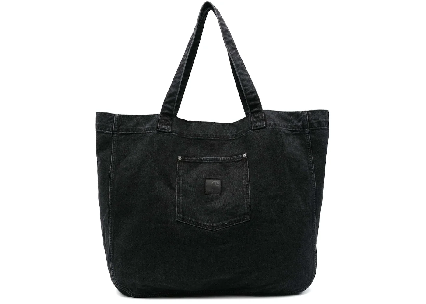 Carhartt WIP Rivet Tote Bag Stone Washed Black - 1