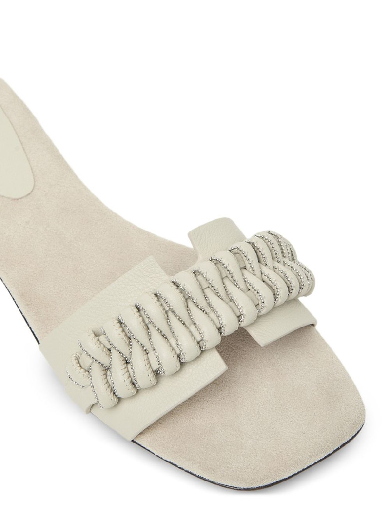 ruched-detail slides 3