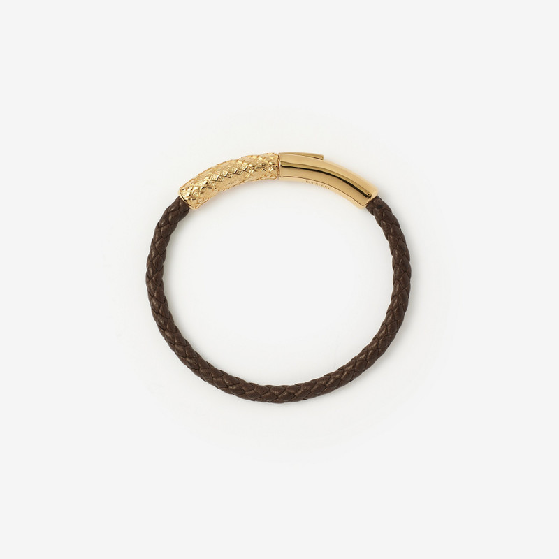 Leather Check Bracelet 1