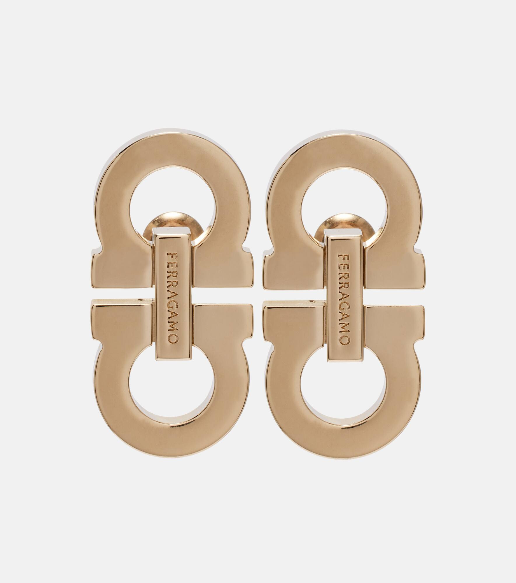 Gancini logo earrings - 1