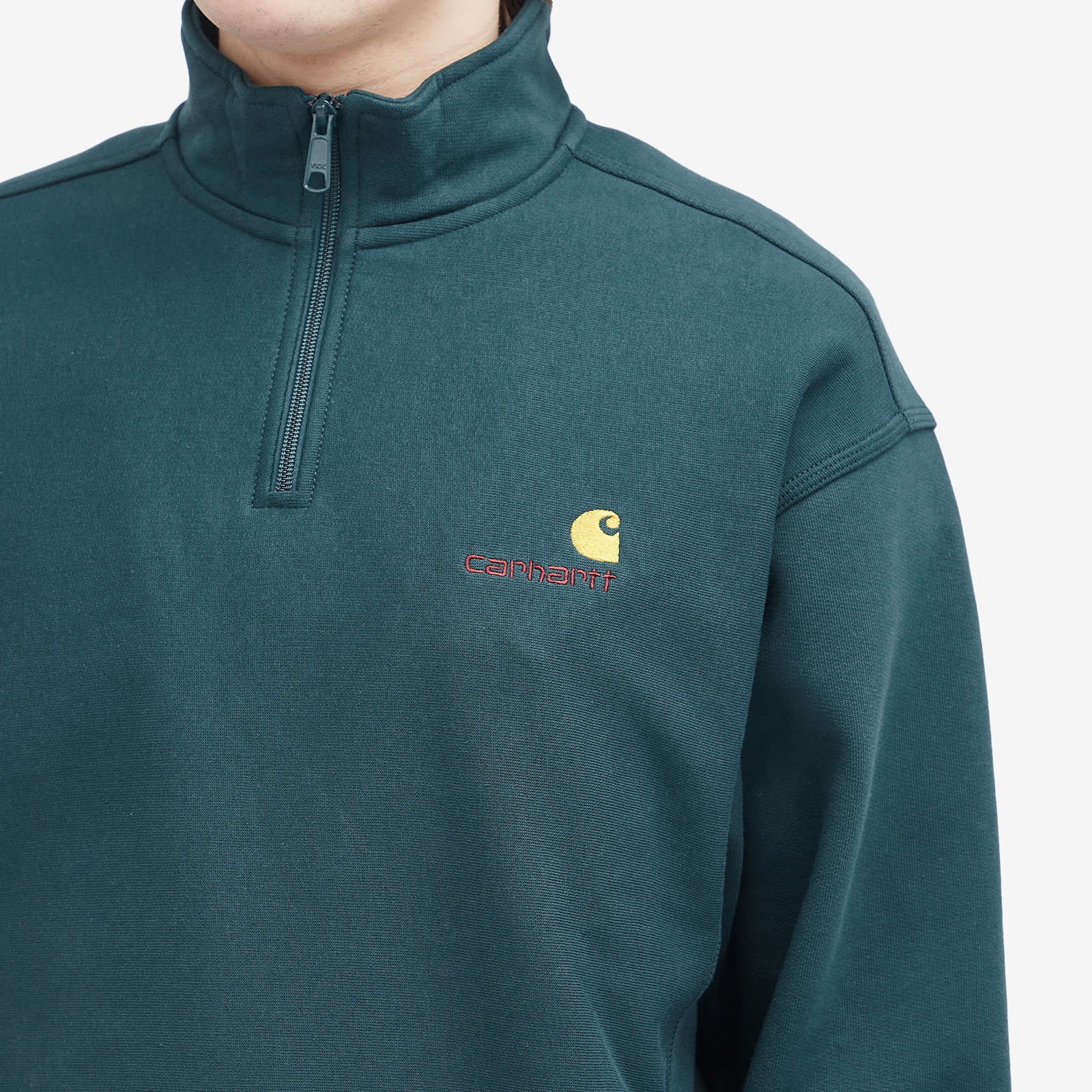 Carhartt WIP Half Zip American Script Sweatshirt - 5