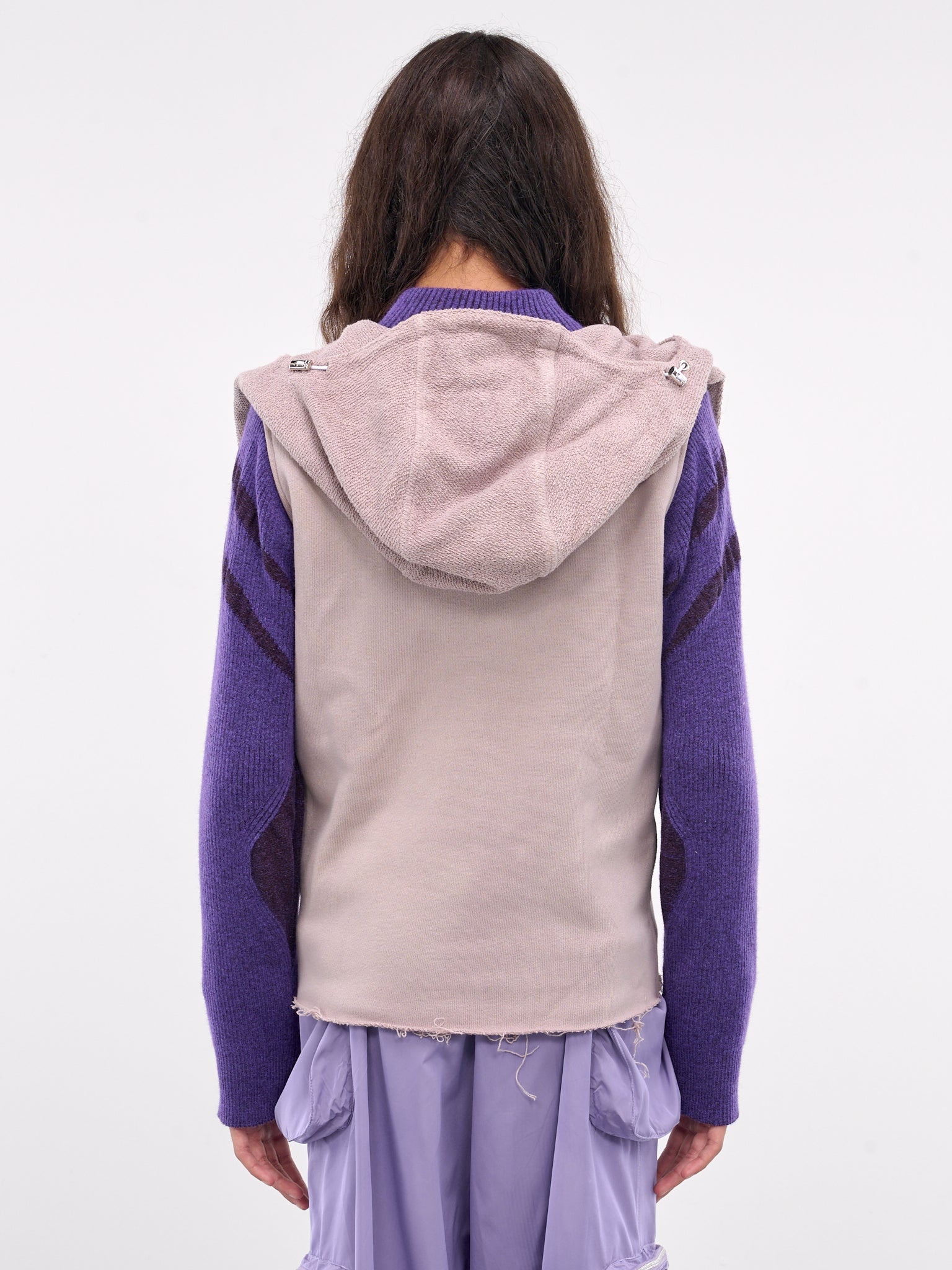 Hybrid Jersey & Mohair Zip Hoodie - 3