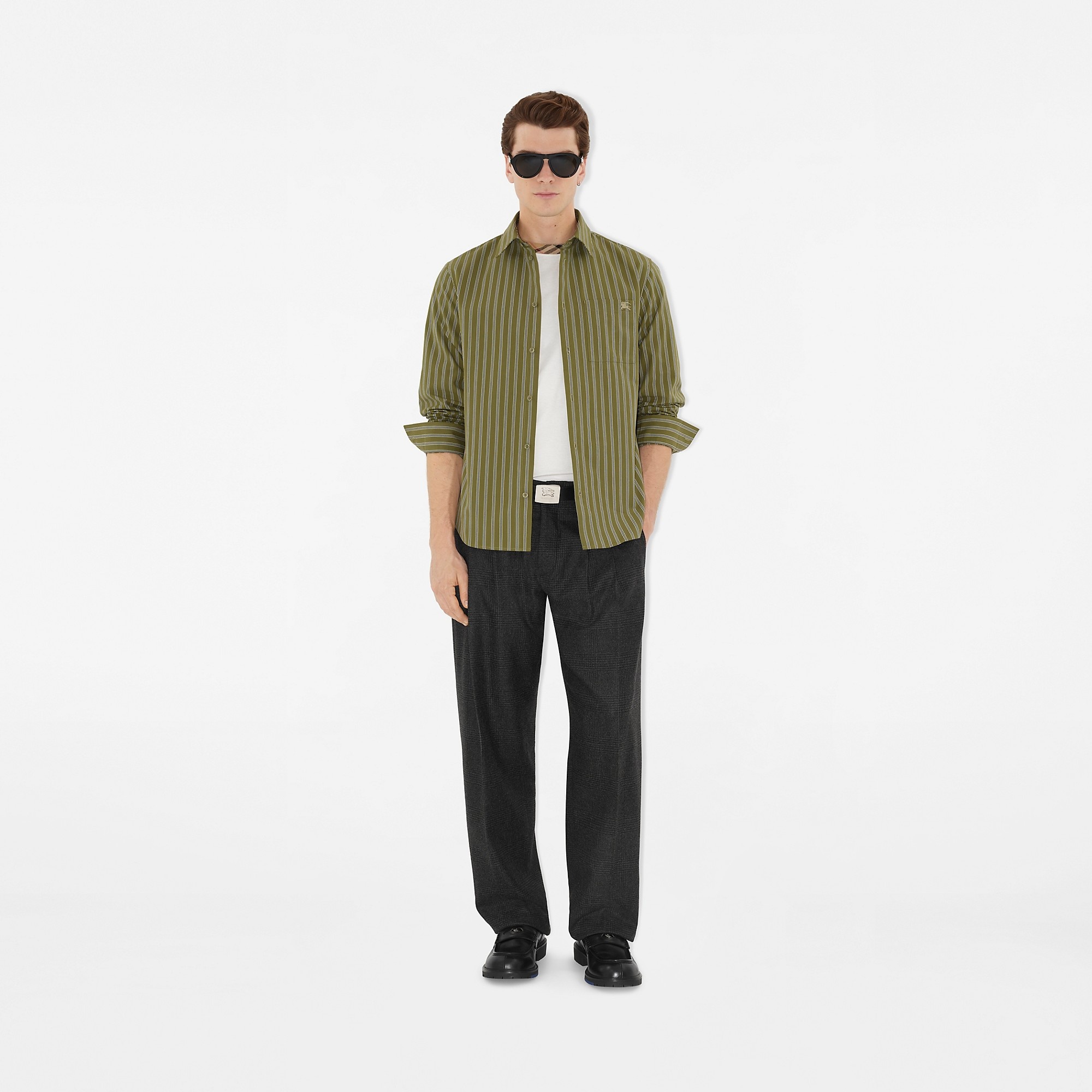 Regular Fit Striped Cotton Shirt - 5