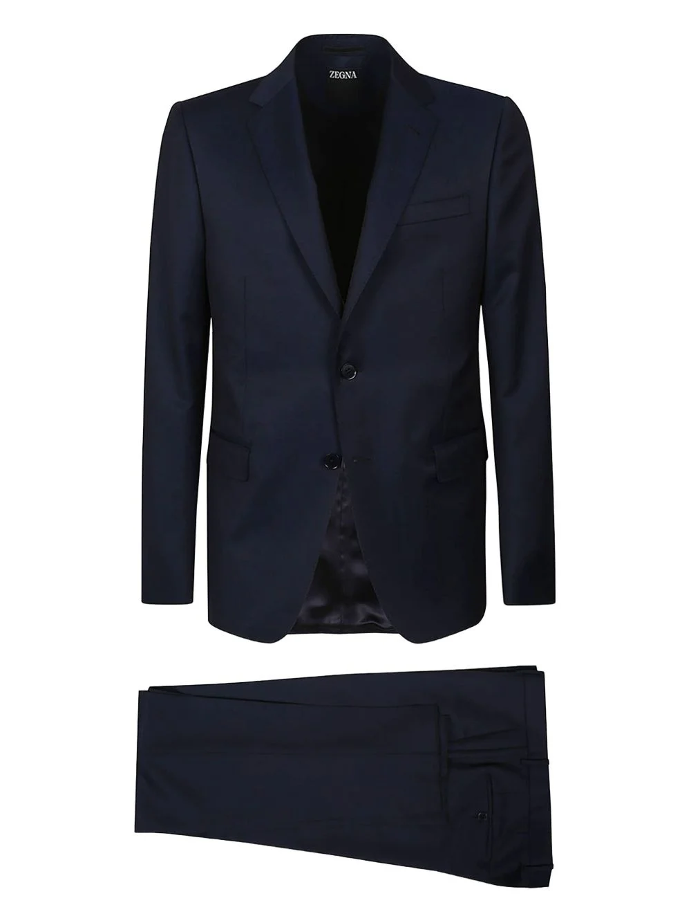 two-button wool suit - 1
