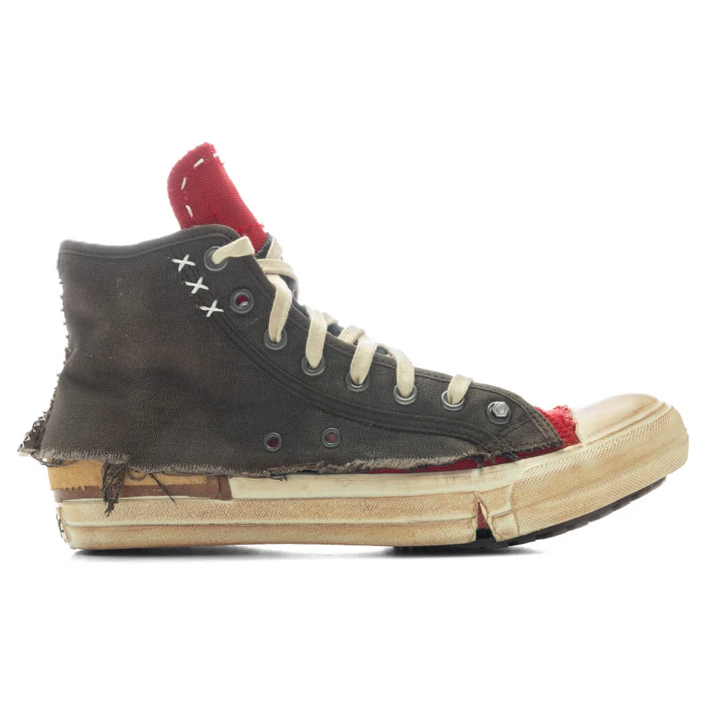 LOVE TO DEATH SNEAKERS - RED/BROWN - 1