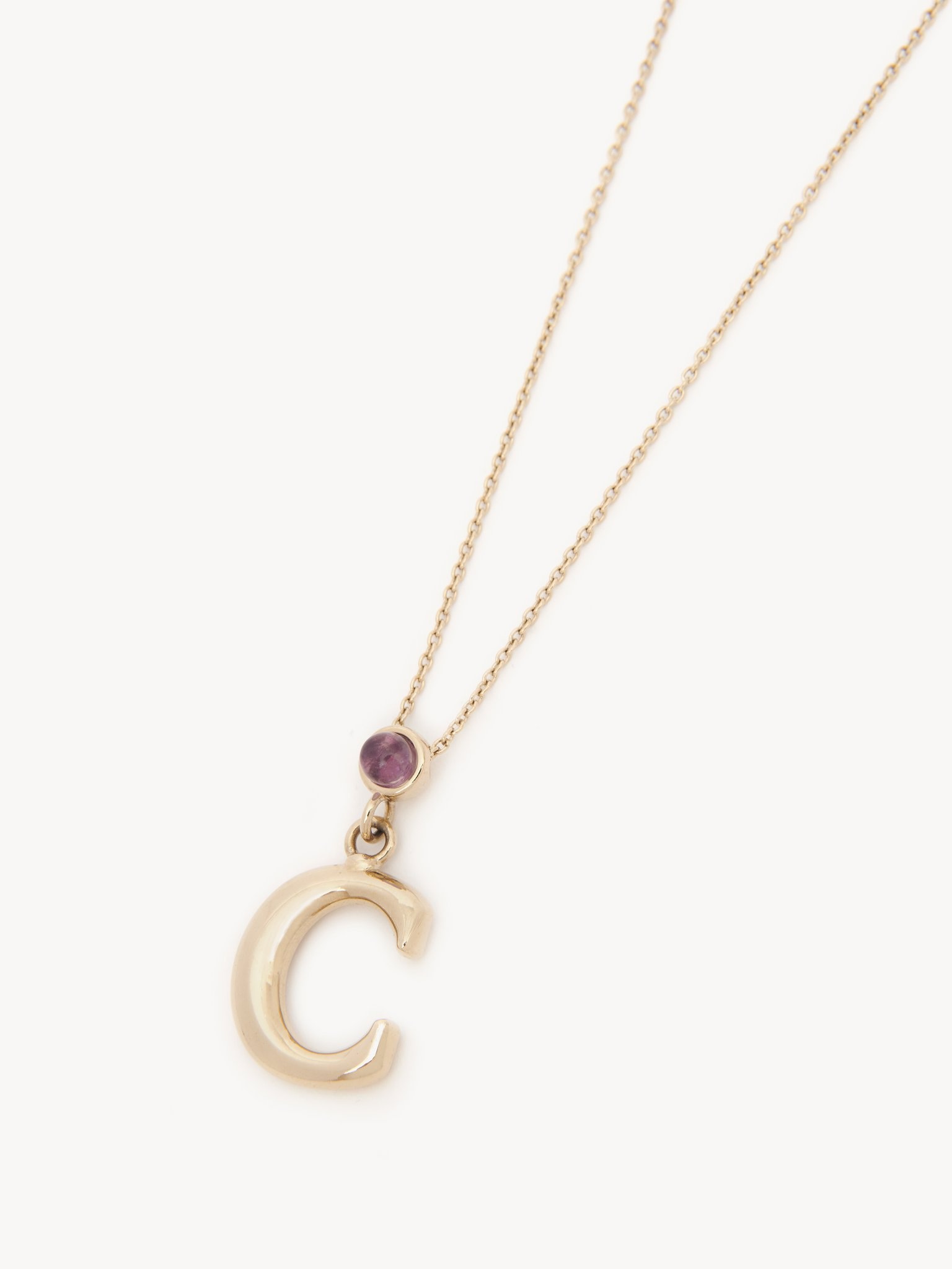 ALPHABET NECKLACE WITH PENDANT C - 2