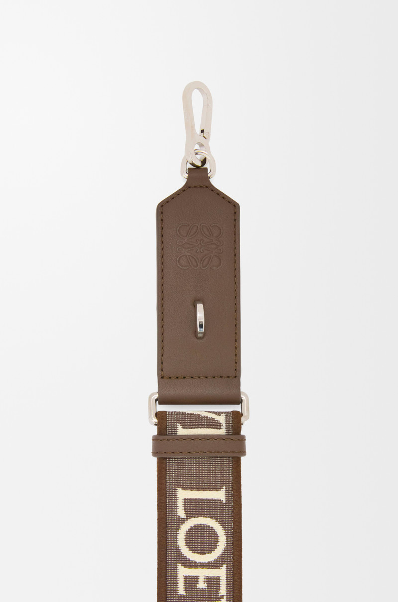Loewe Anagram strap in jacquard and calfskin outlook