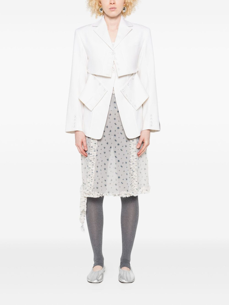 rokh floral-print skirt outlook