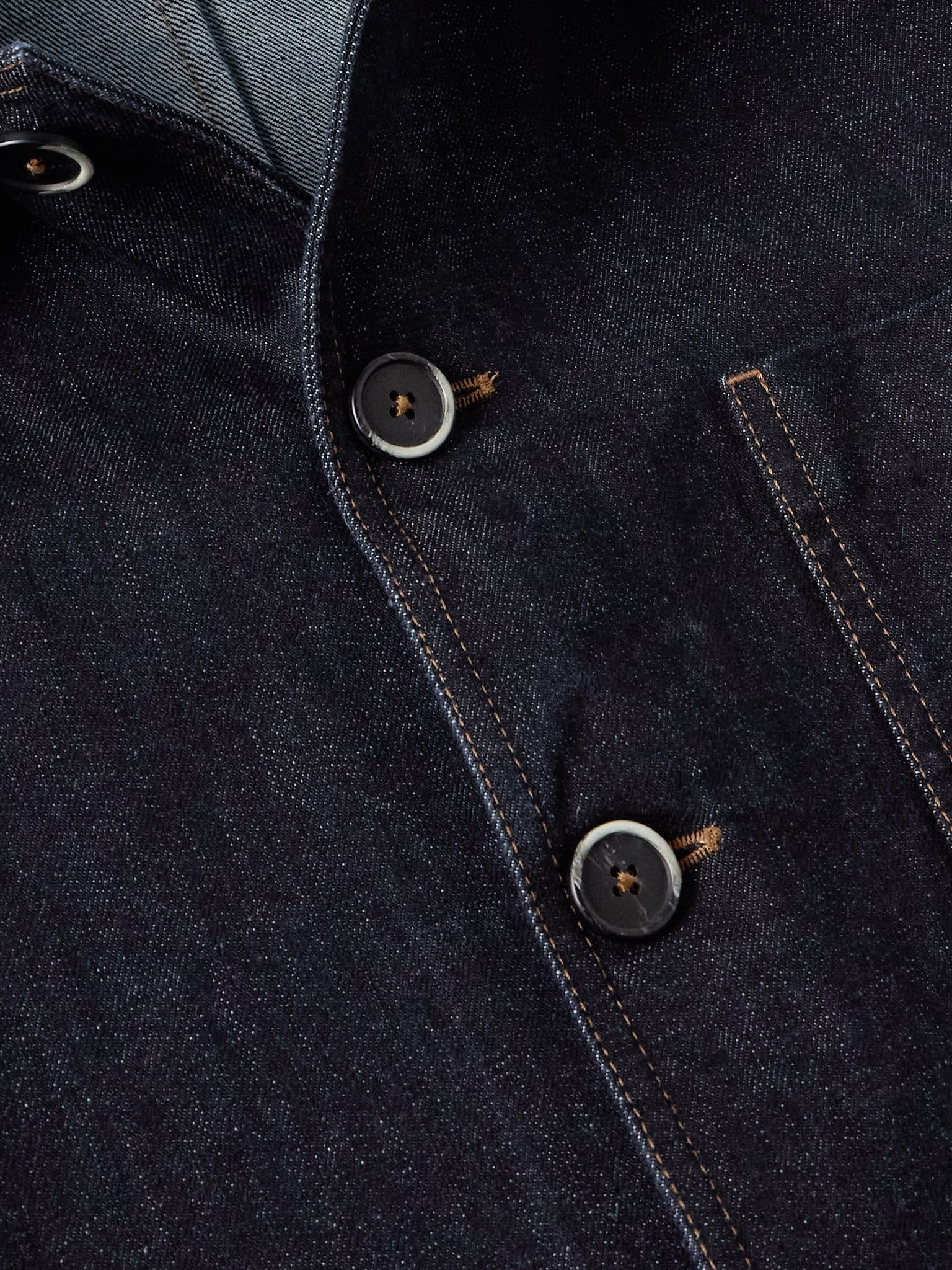 Orno Denim Overshirt Dark denim - 4