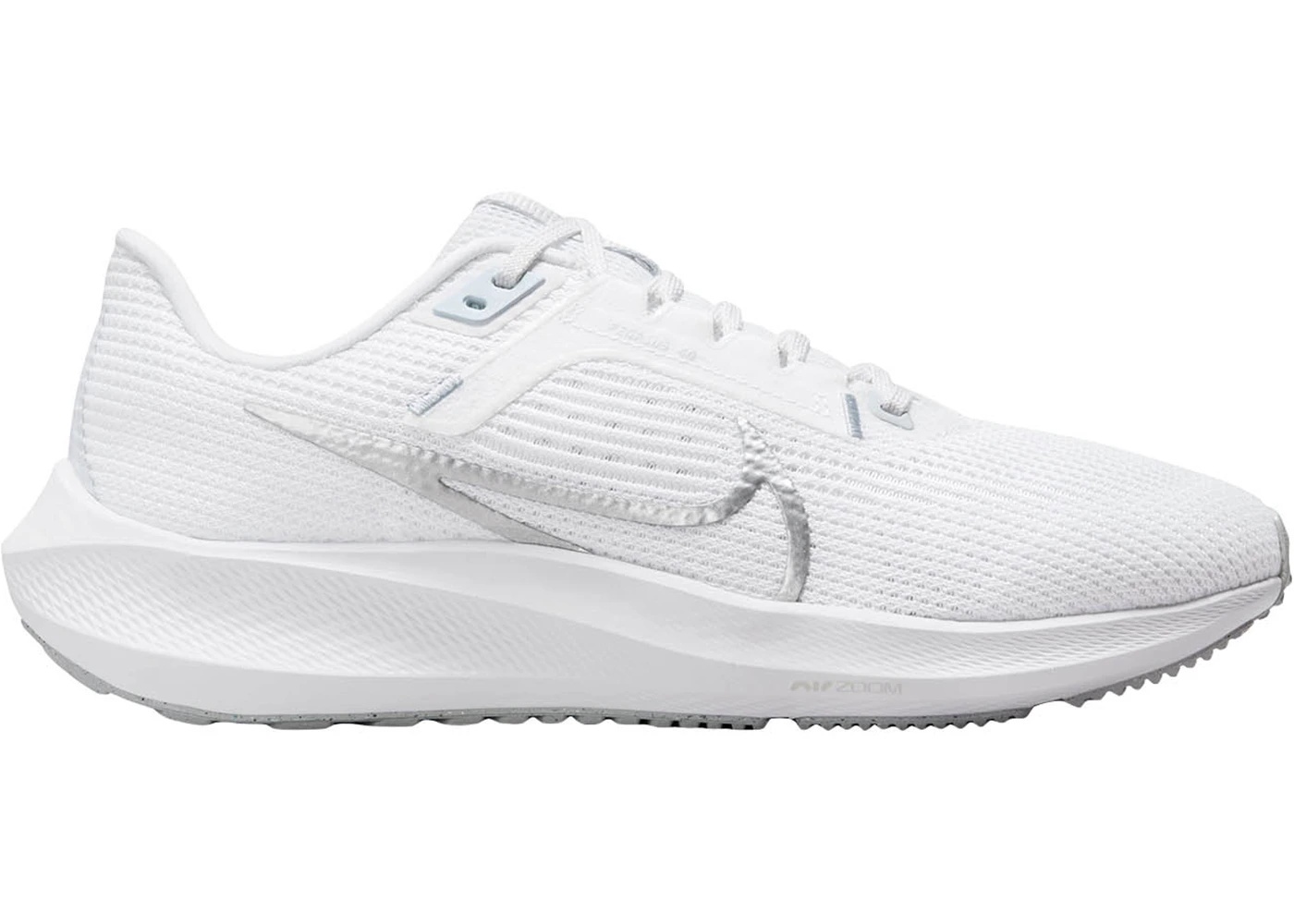 Nike Pegasus 40 White Metallic Silver (Women's) - 1