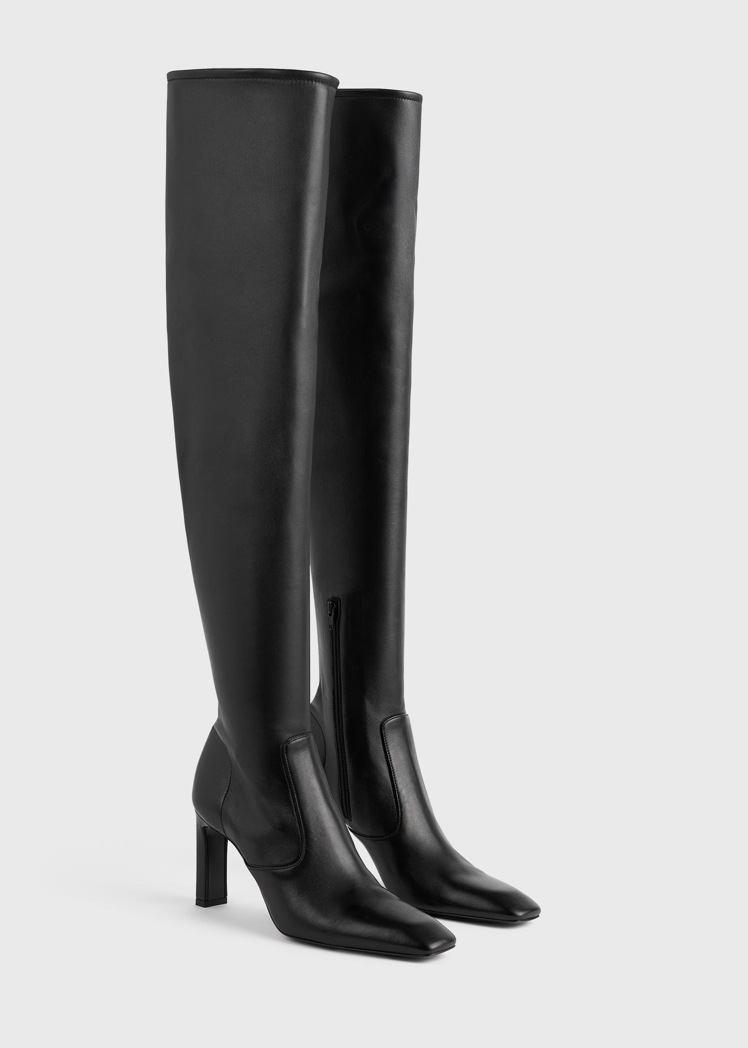 Nappa over-the-knee boots black - 7