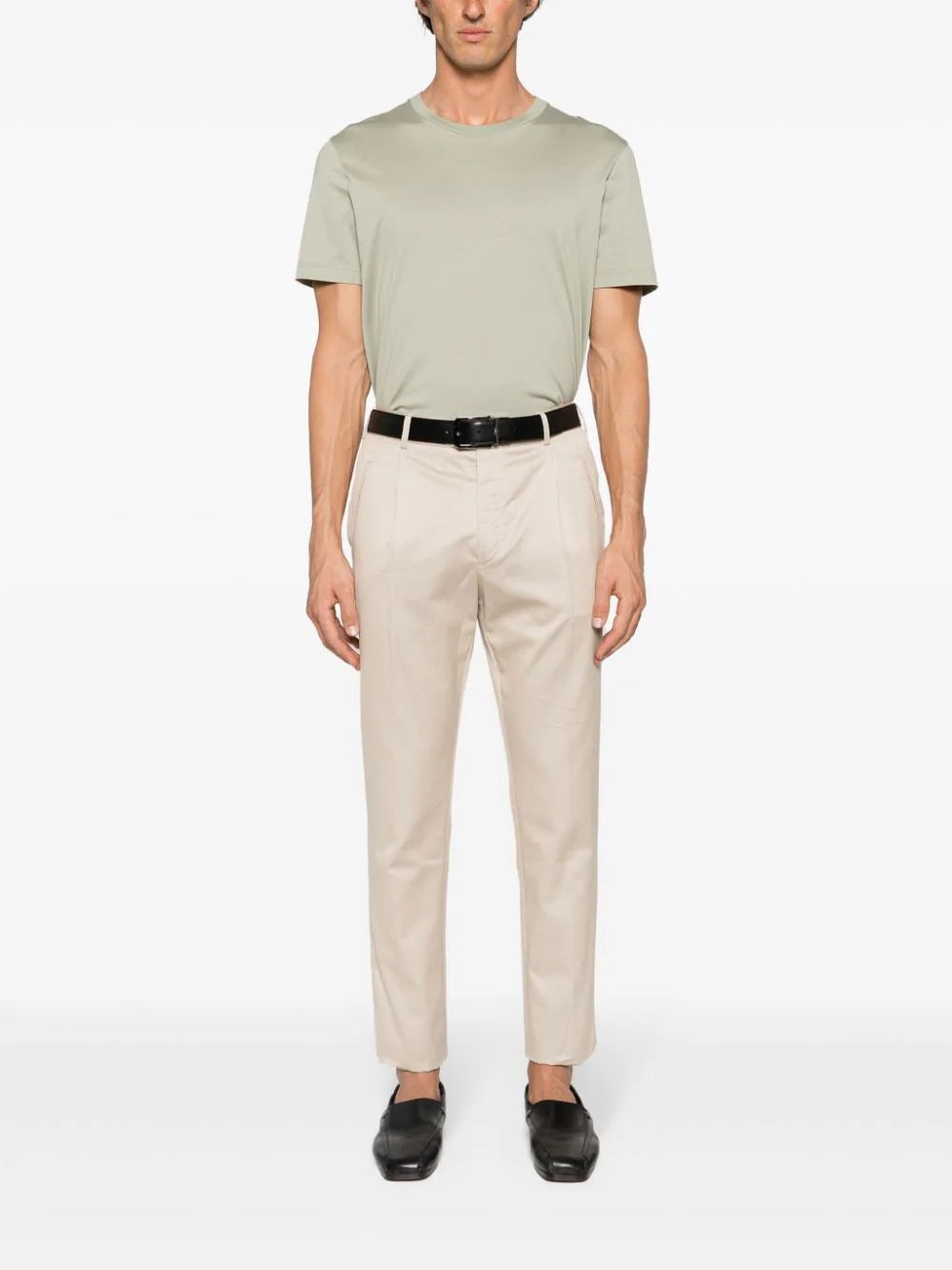 SLIM-FIT COTTON TAILORED TROUSERS - 2