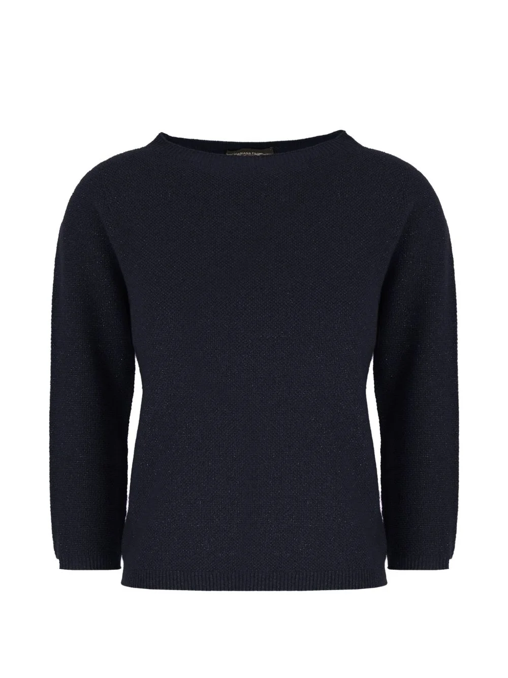 boat-neck knit sweater - 1