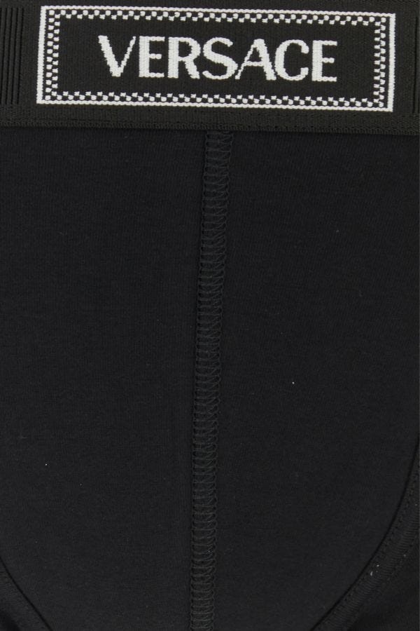 Black stretch cotton boxer - 3