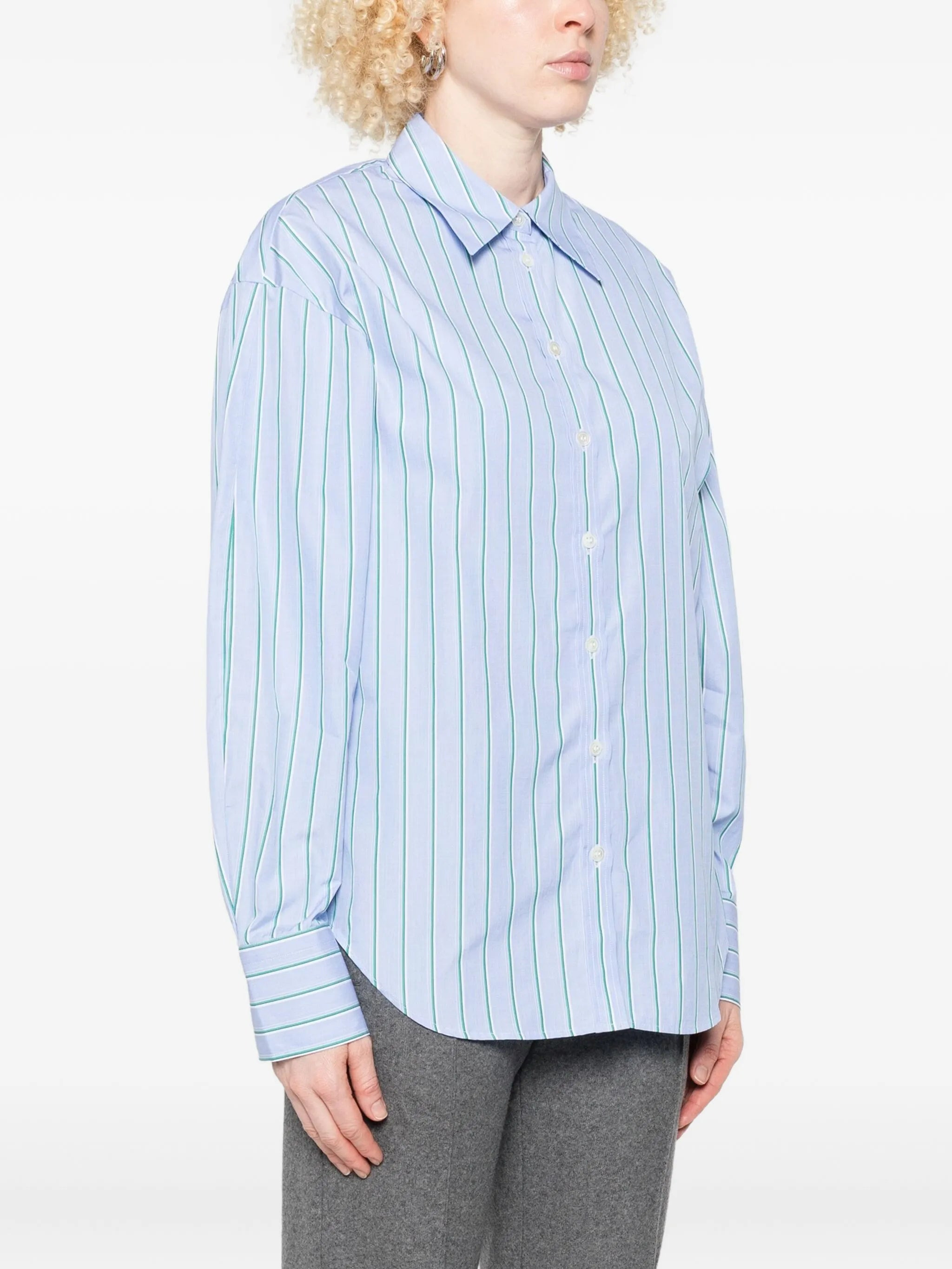 Bite Studios Striped Button-down Shirt - 5