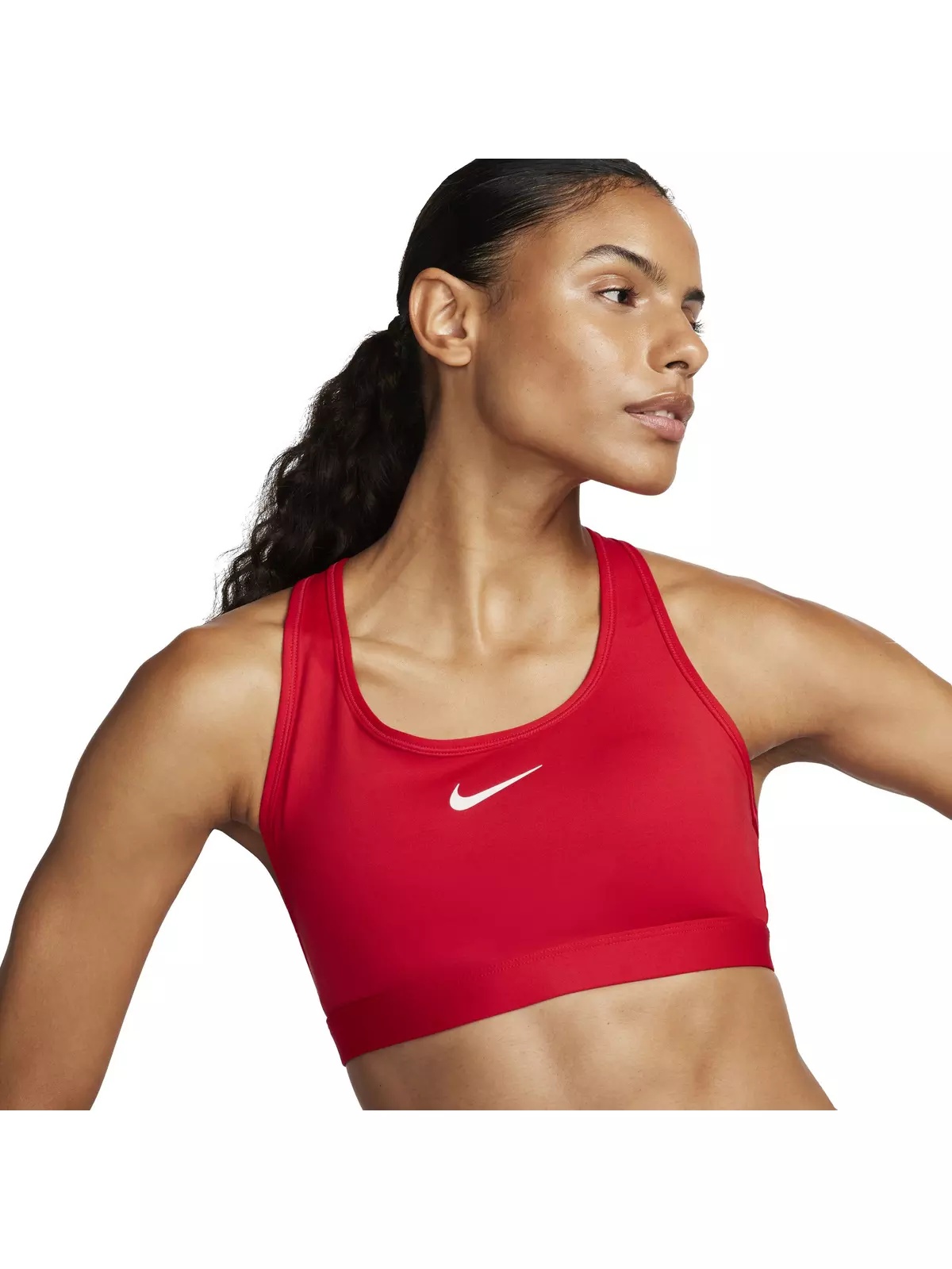 Women's Swoosh Medium Support Padded Sports Bra - Red - 5
