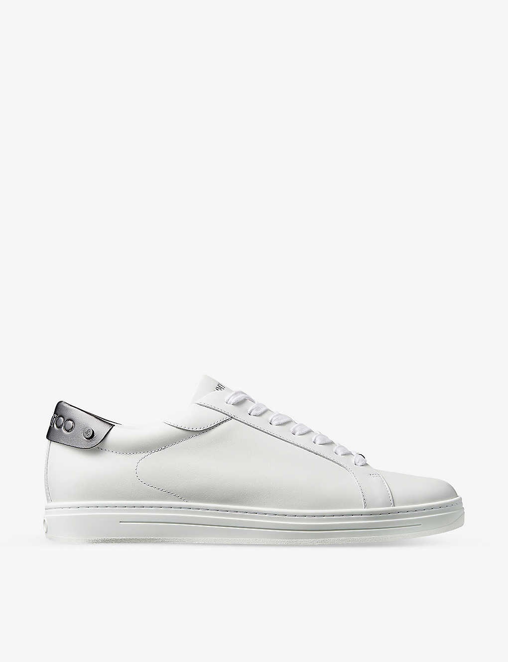 Rome brand-plaque leather low-top trainers - 1