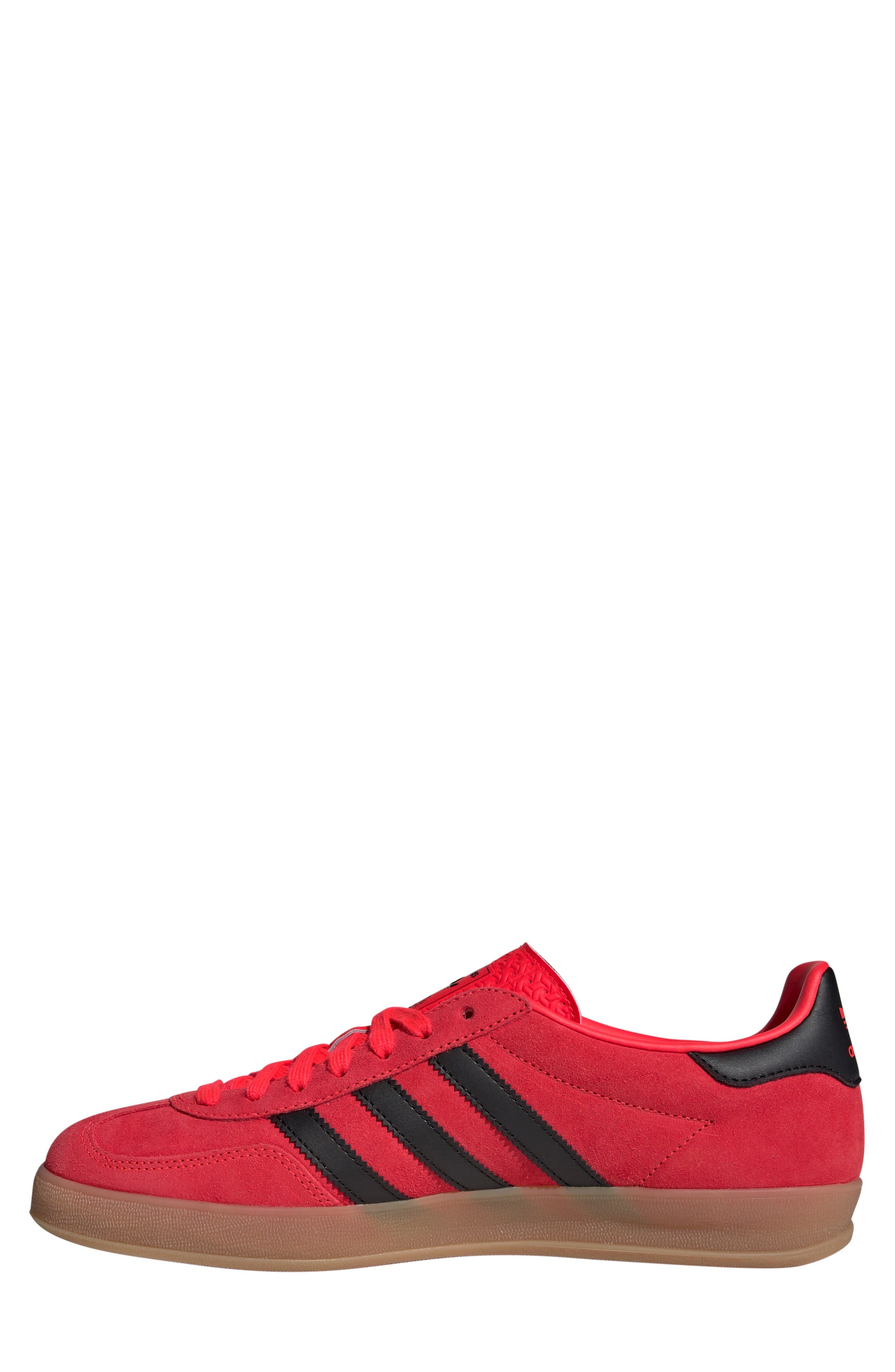 adidas Gazelle Indoor Sneaker in Lucid Red/black/gold Metallic at Nordstrom - 6