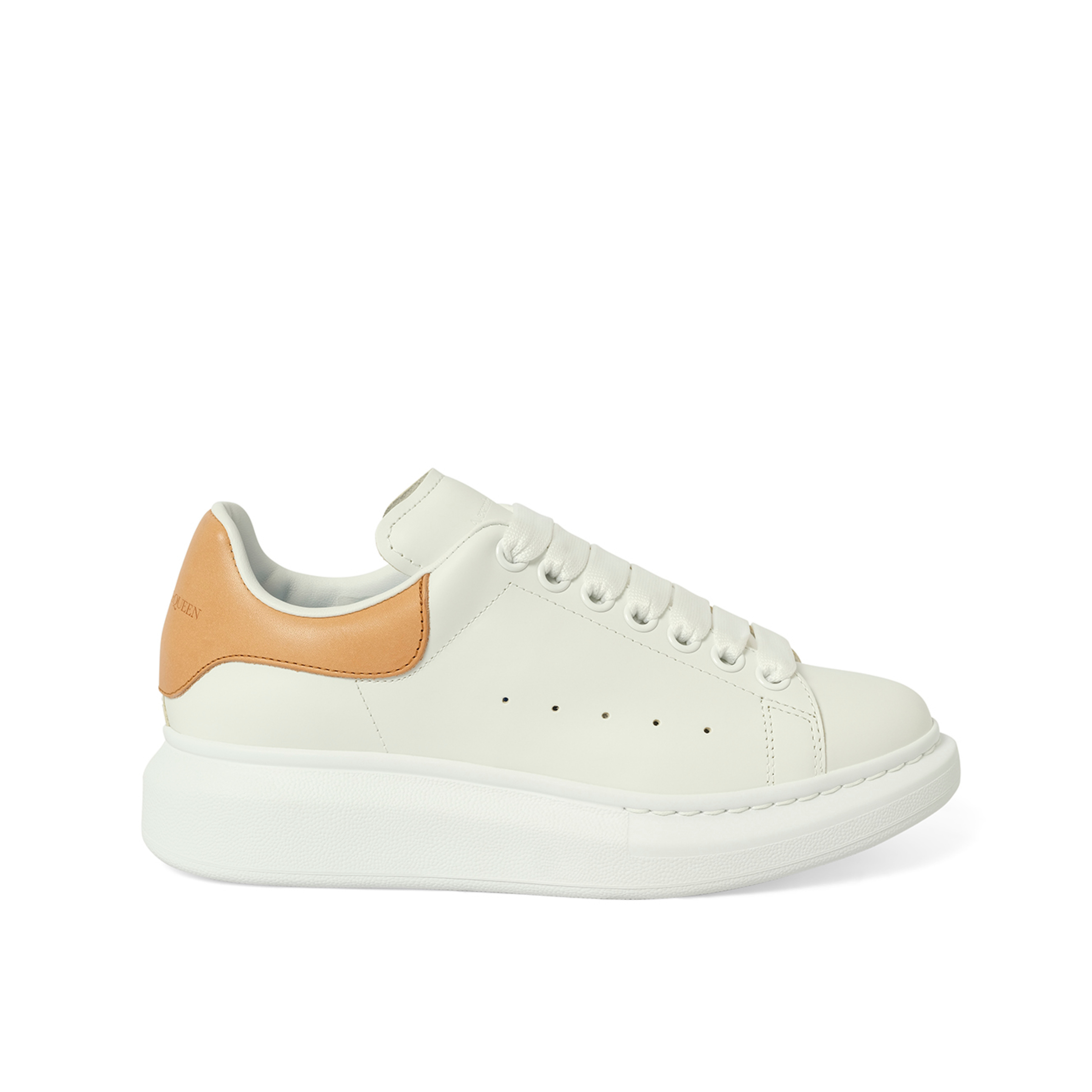 Larry Oversized Sneaker in White/Natural - 1