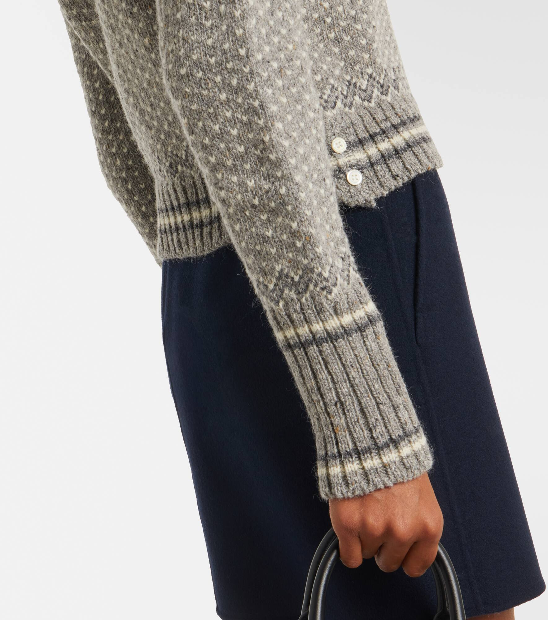 Wool and mohair cardigan - 5