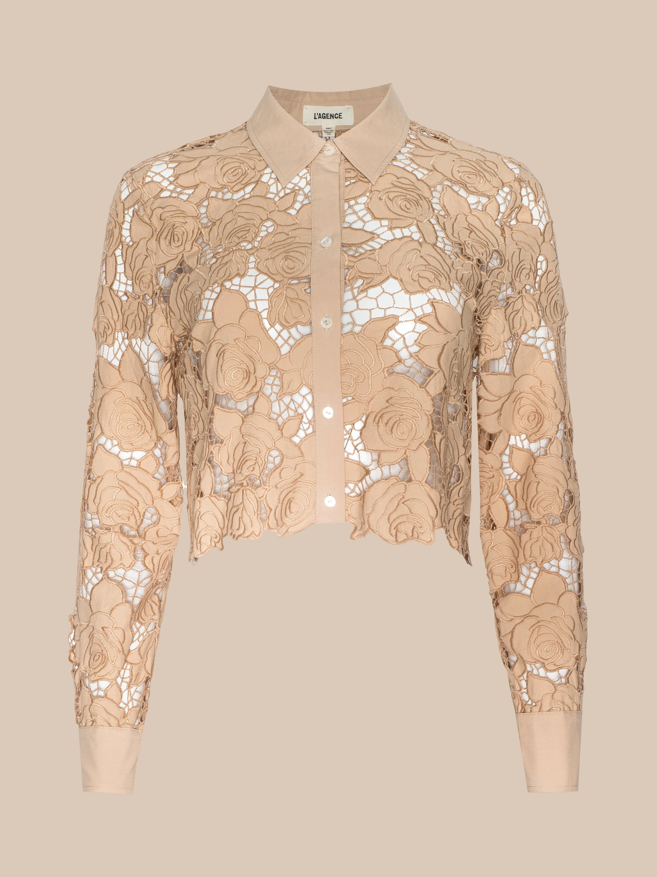 Seychelle Cropped Eyelet Blouse - 1