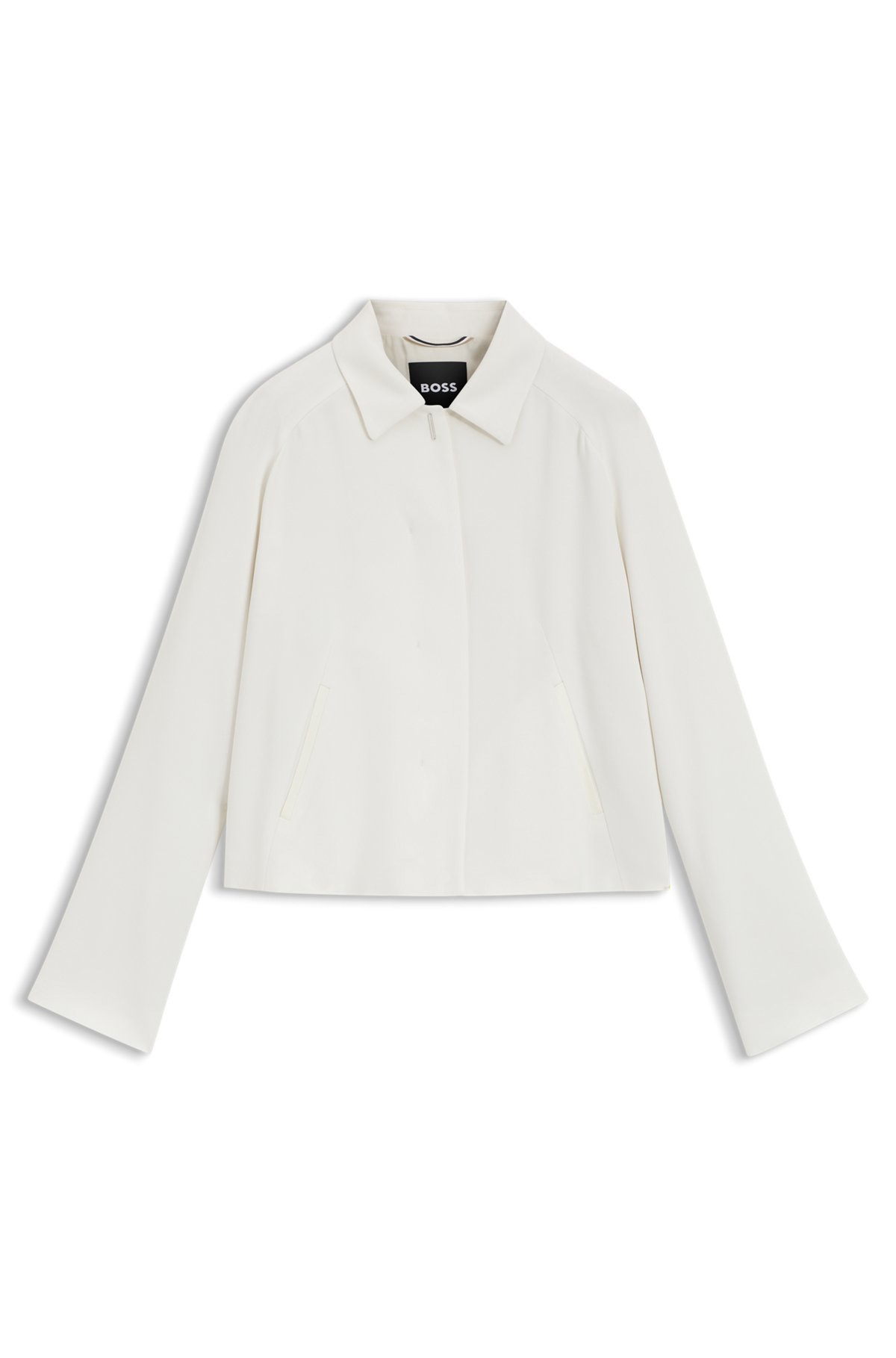 CREPE BLAZER WITH CONCEALED CLOSURE - 1