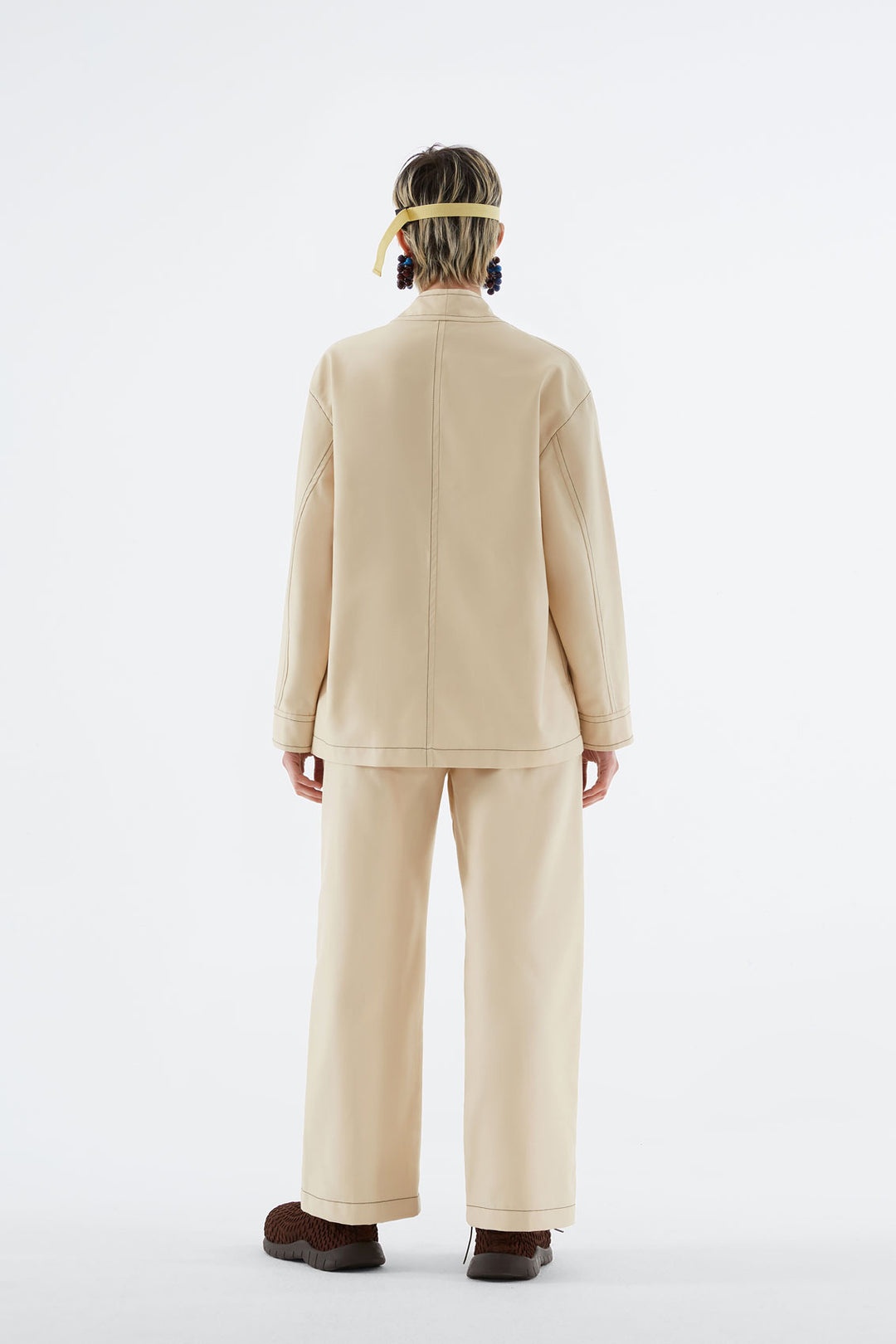 BEIGE SHORT BLAZER - 3