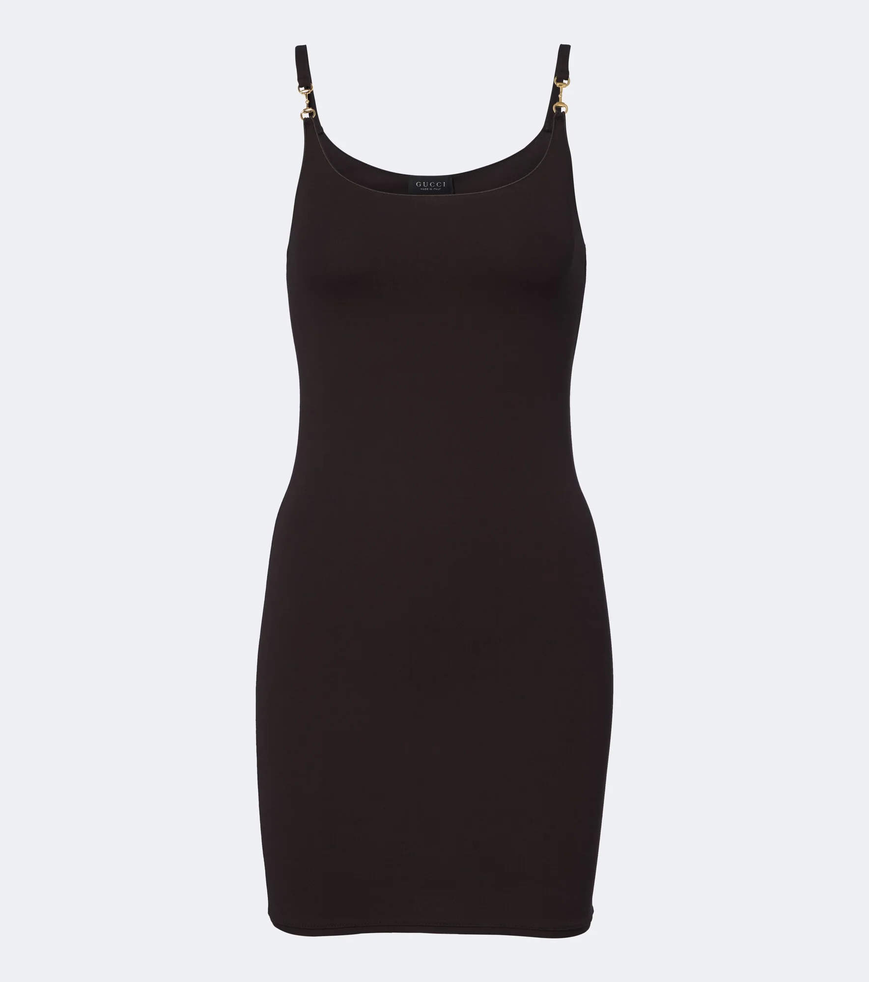 Horsebit crêpe jersey minidress - 1